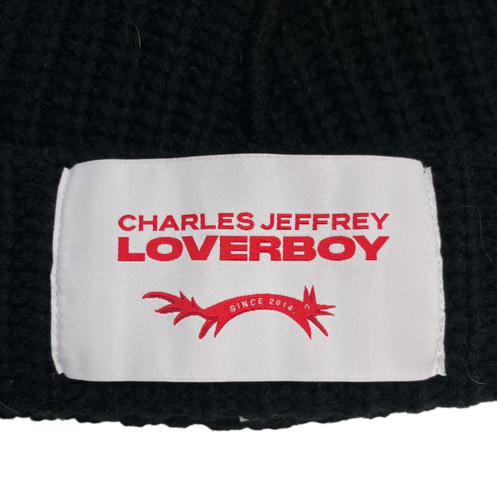 Charles Jeffrey Loverboy Cat Ears Beanie Black