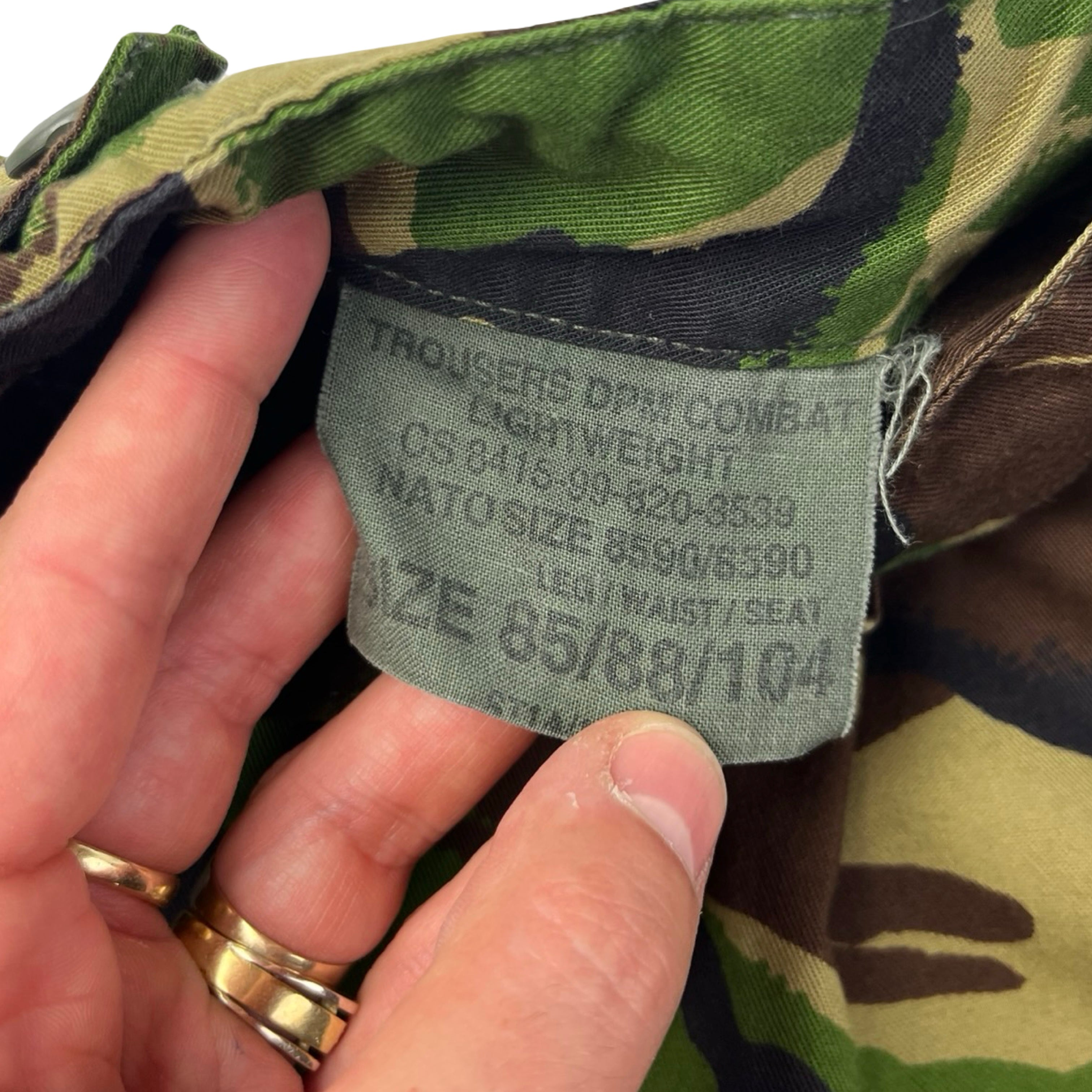 Vintage British DPM Camouflage Cargo Pants Green
