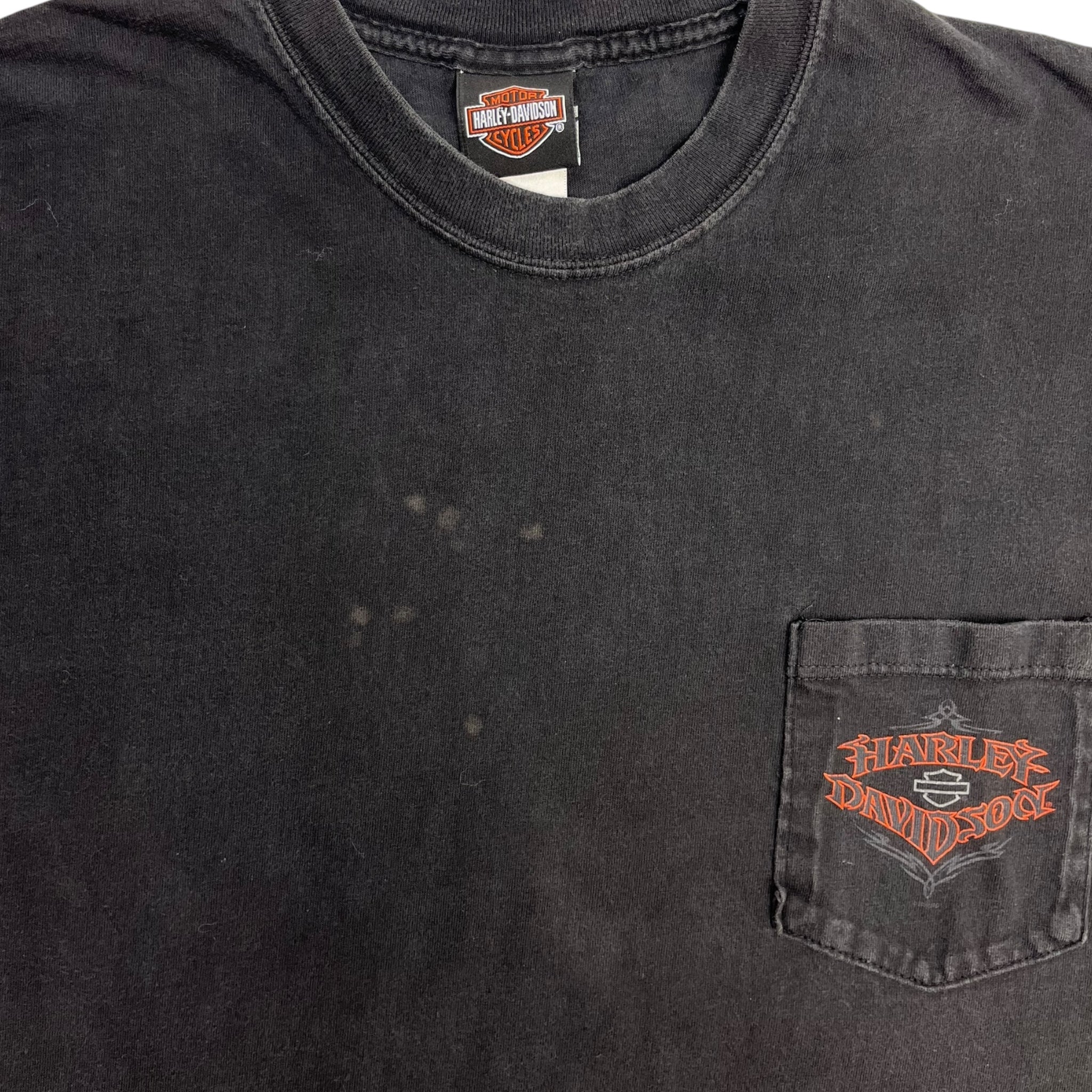 2002 Harley Davidson Stuart Florida Pocket T-Shirt