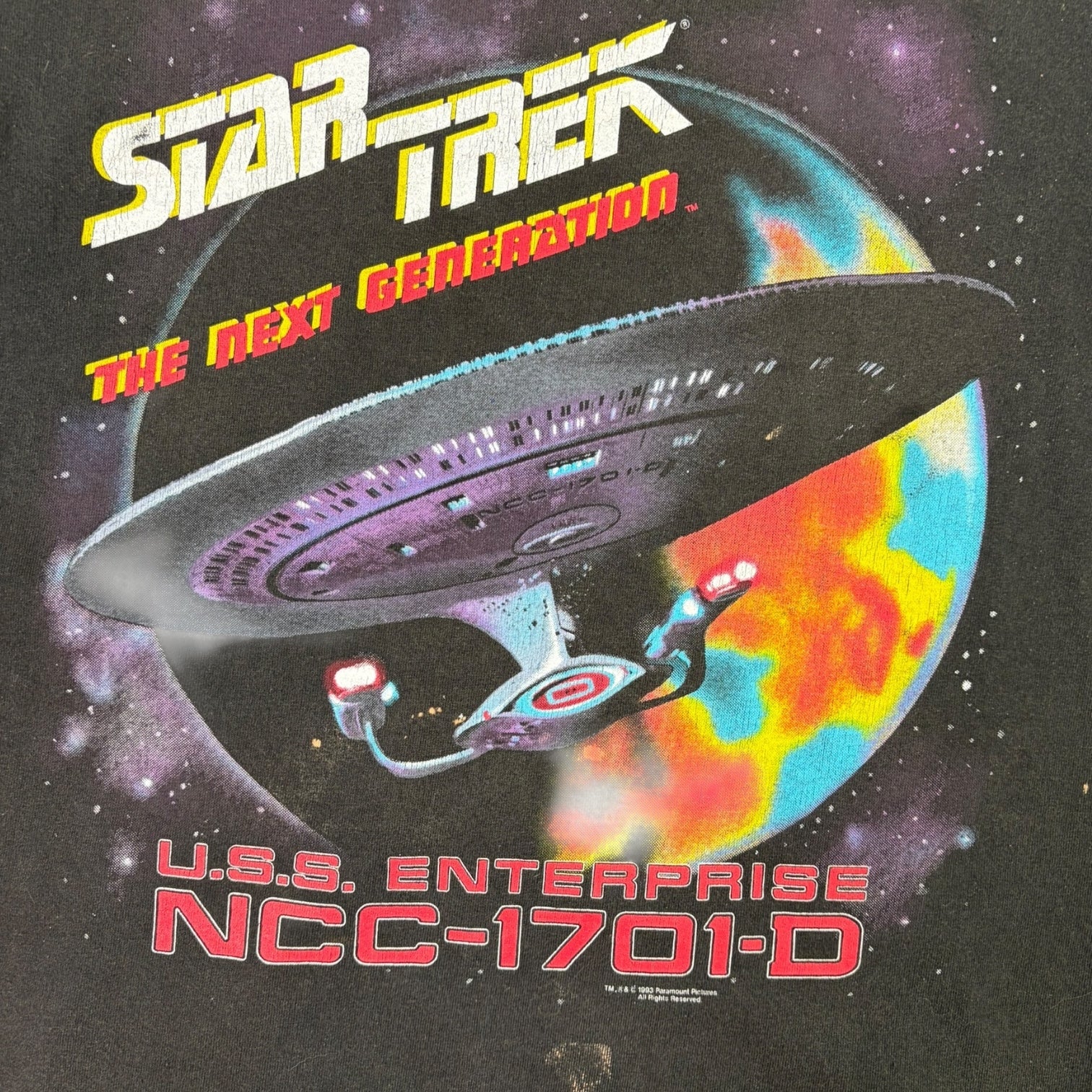 Vintage 1993 Star Trek T-Shirt Black
