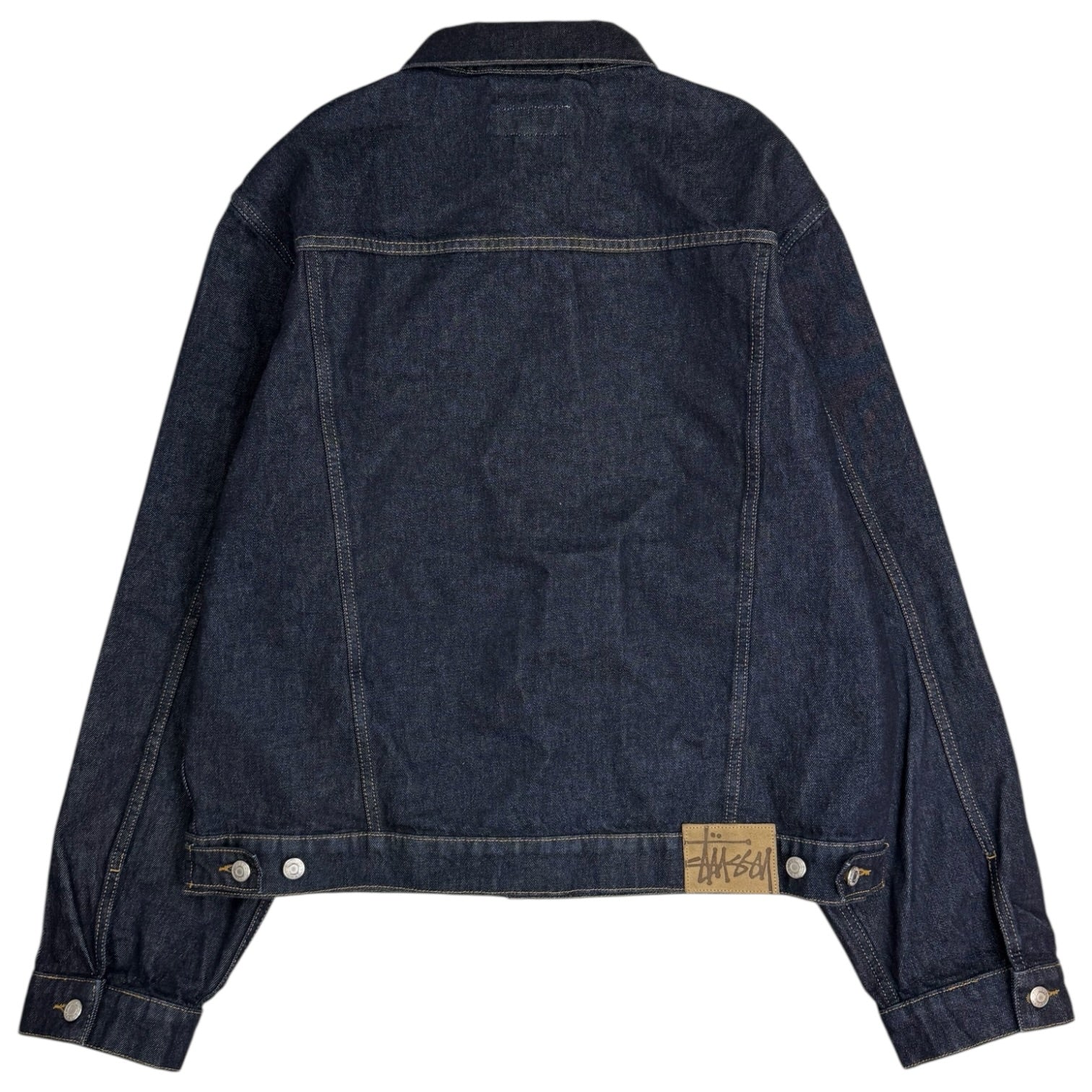 Stussy Trucker Denim Jacket Rinsed Indigo
