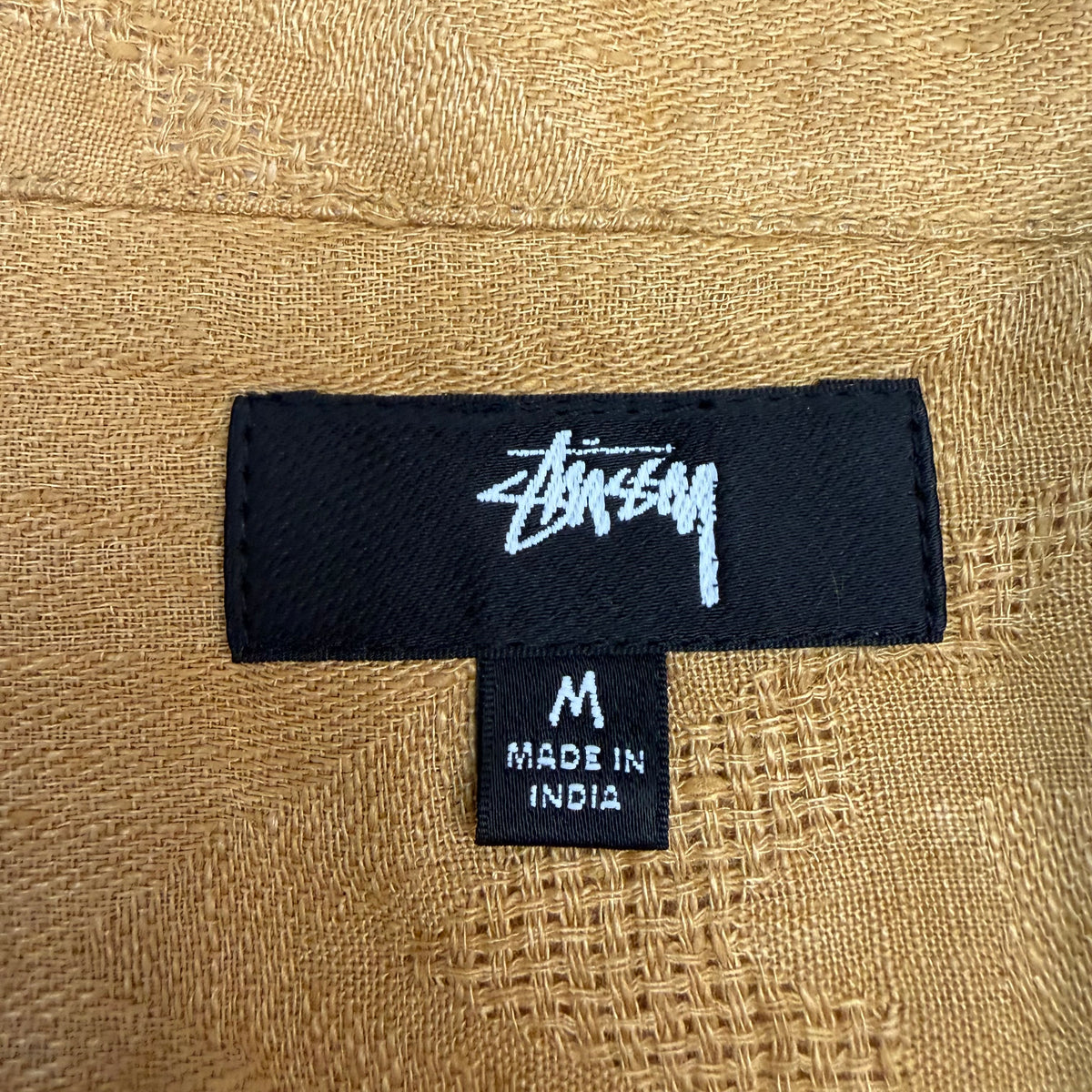 Stussy Jacquard Linen Shirt Tan