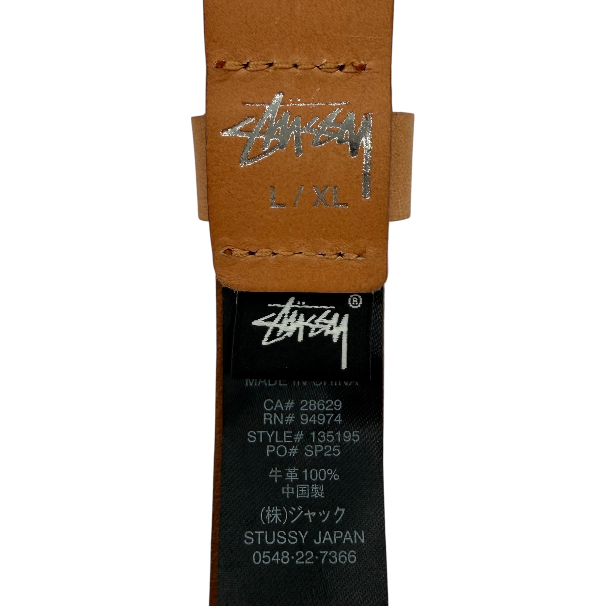 Stussy Embroidered S Belt Light Tan