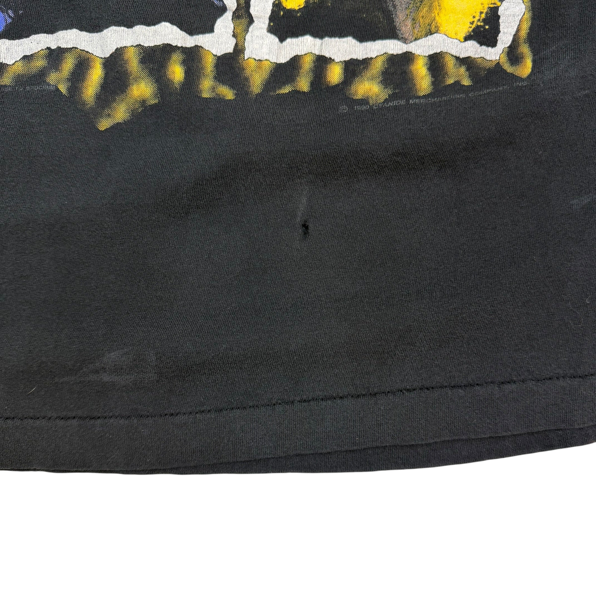 1990 Poison Flesh & Blood World Tour Distressed Tee
