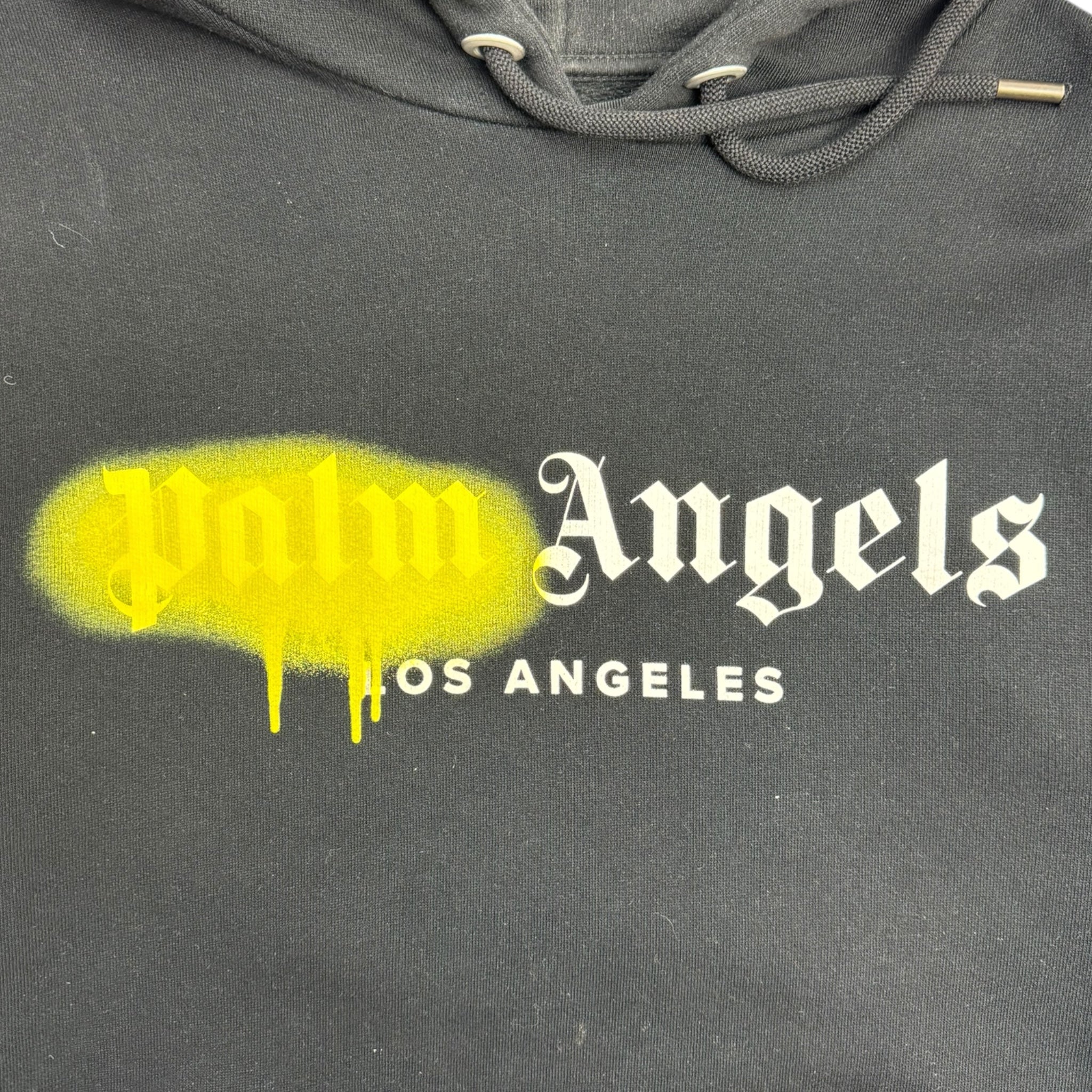 Palm Angels Spray Hoodie Black