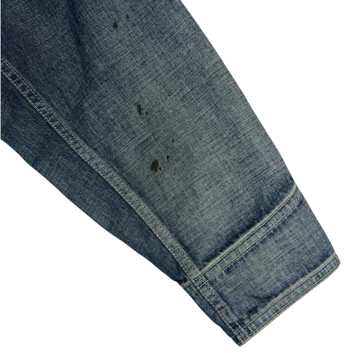 Neighborhood Paint Splatter Denim Jacket Blue