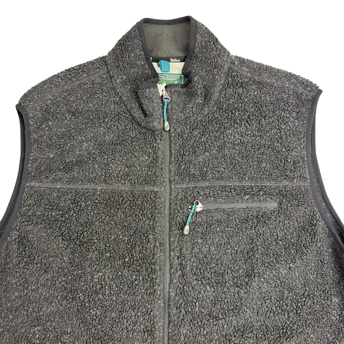 Vintage WoolRich Pile Fleece Vest Black