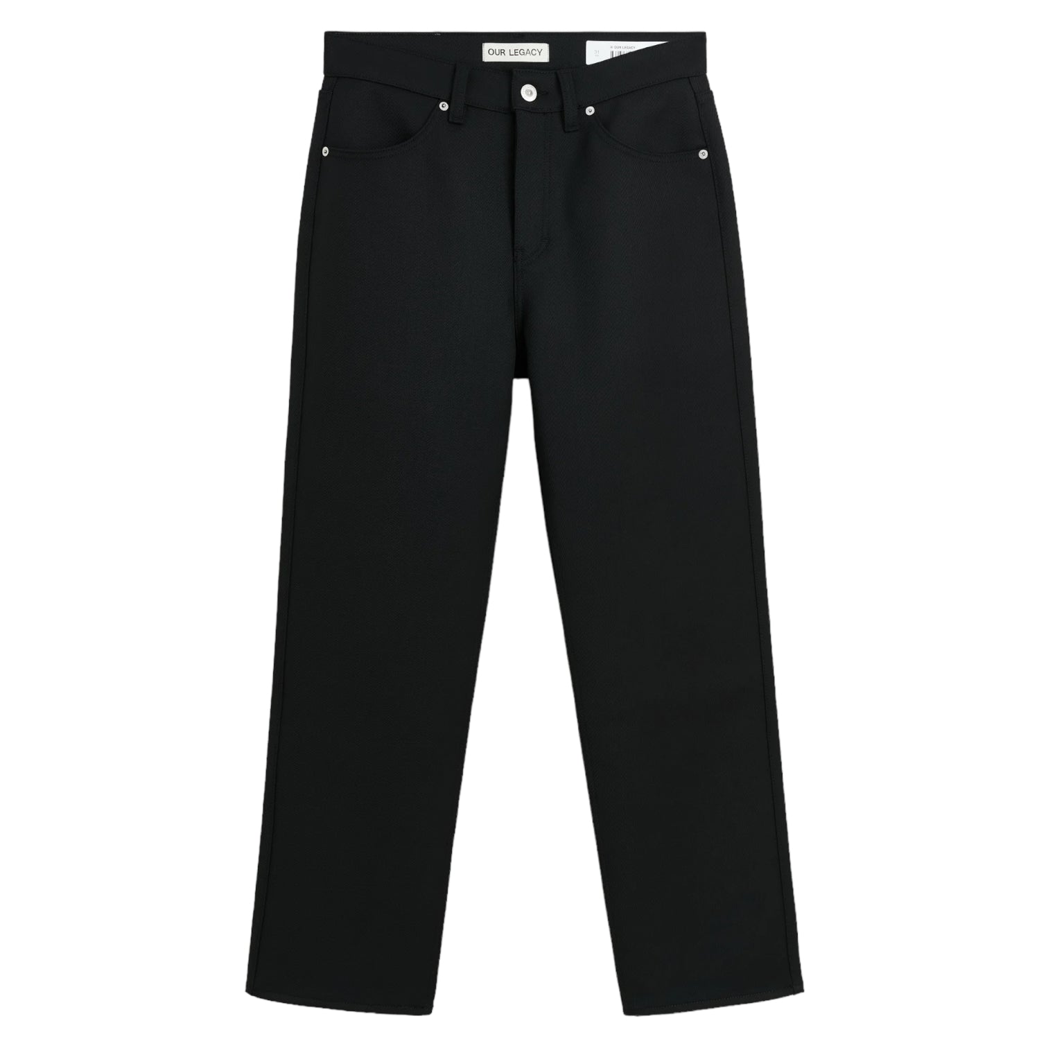 Our Legacy Formal Cut Black Superior Wool Twill Pants