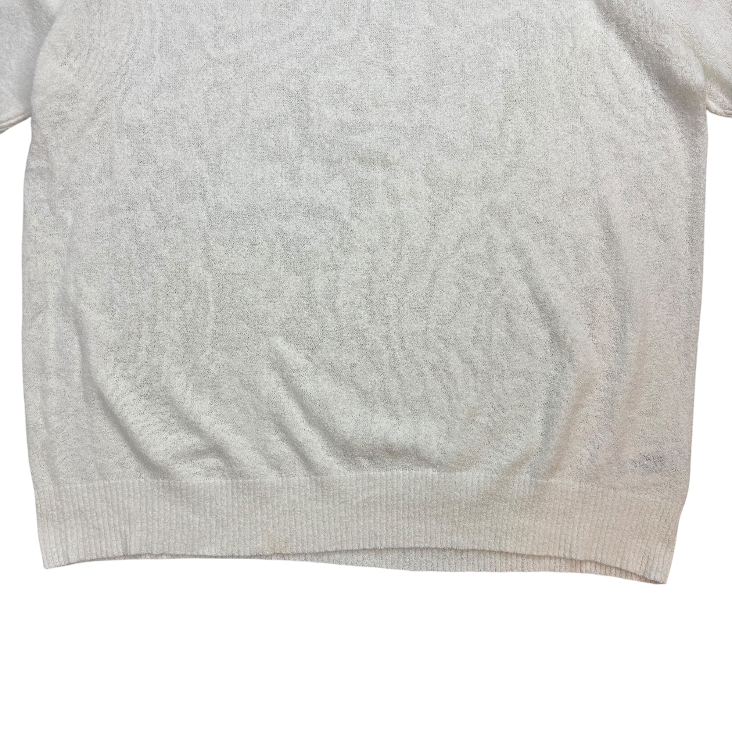 Stussy Textured Short-Sleeve Polo Sweater “Bone”