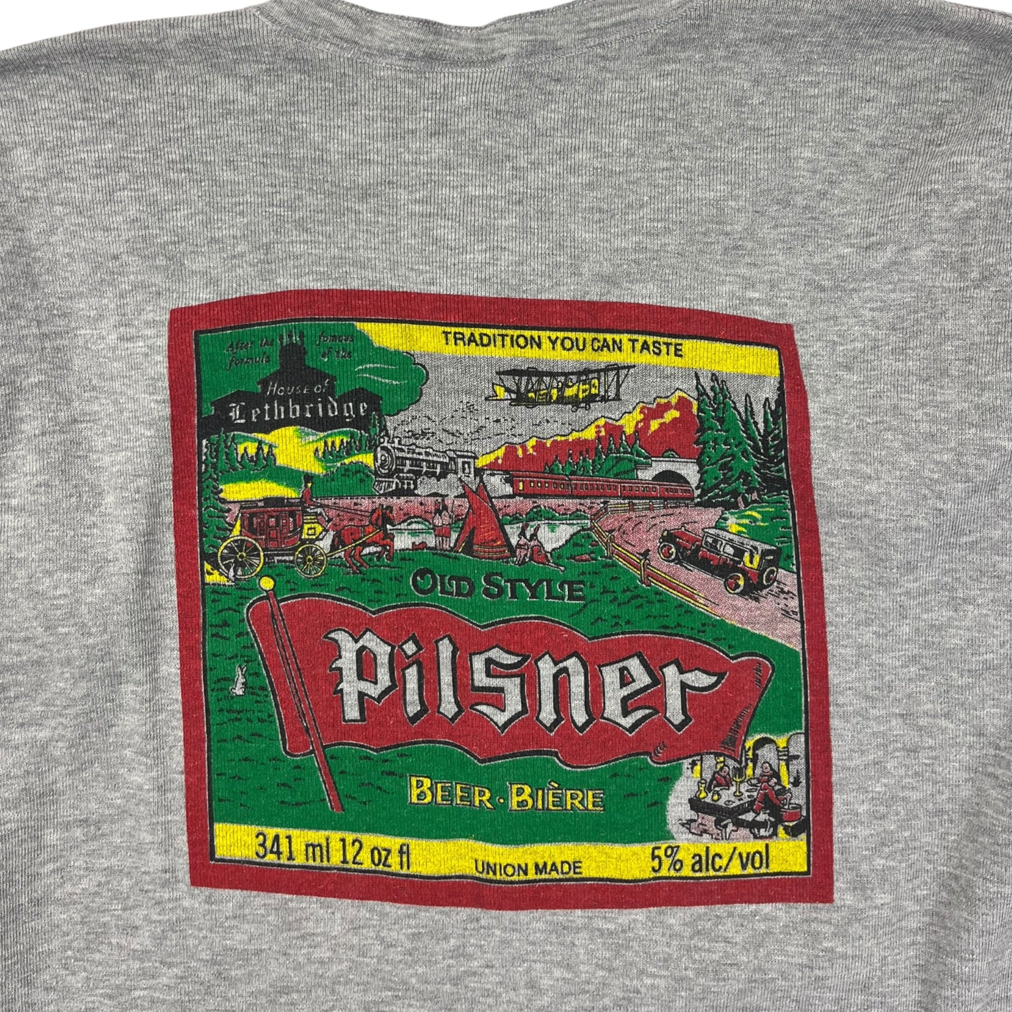 Vintage Pilsner Beer Thermal Henley Shirt