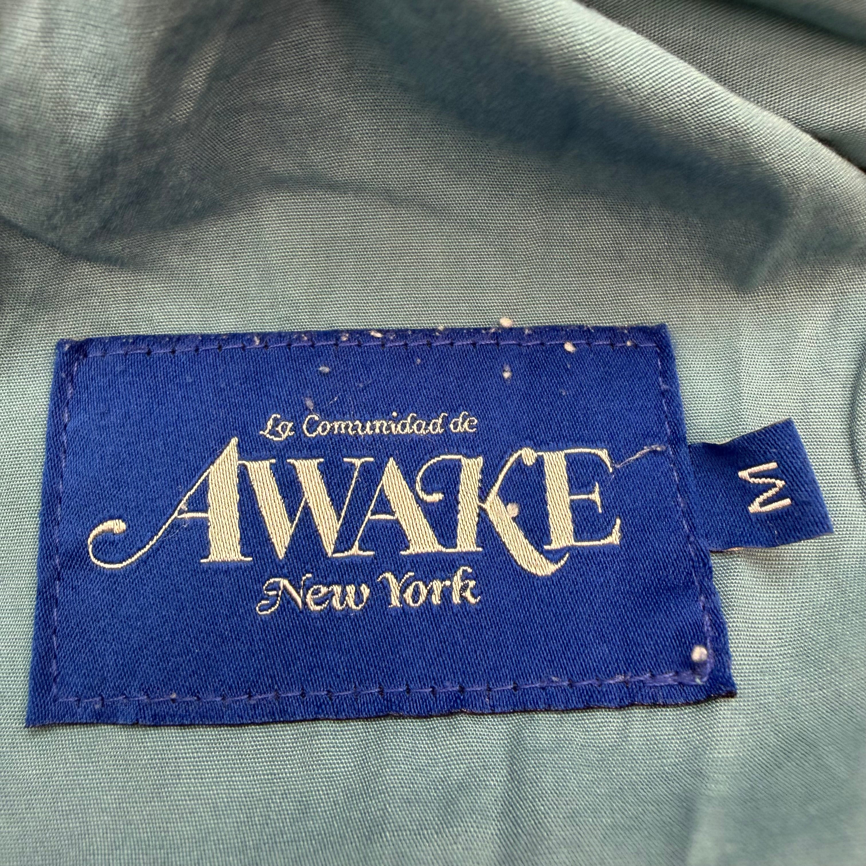 Awake NY Washed Cotton Work Pants Slate Blue