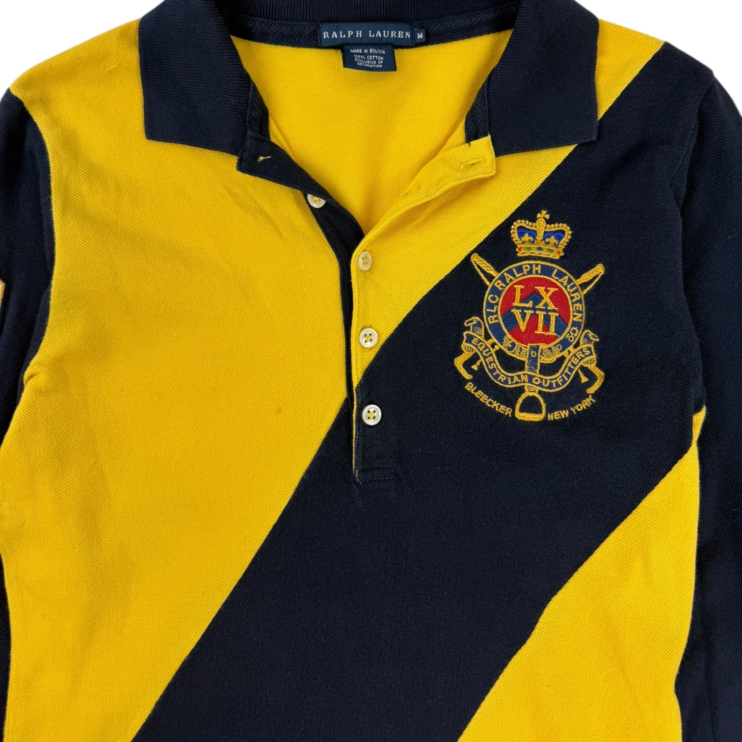 Vintage Ralph Lauren Polo Long Sleeve Yellow/Navy