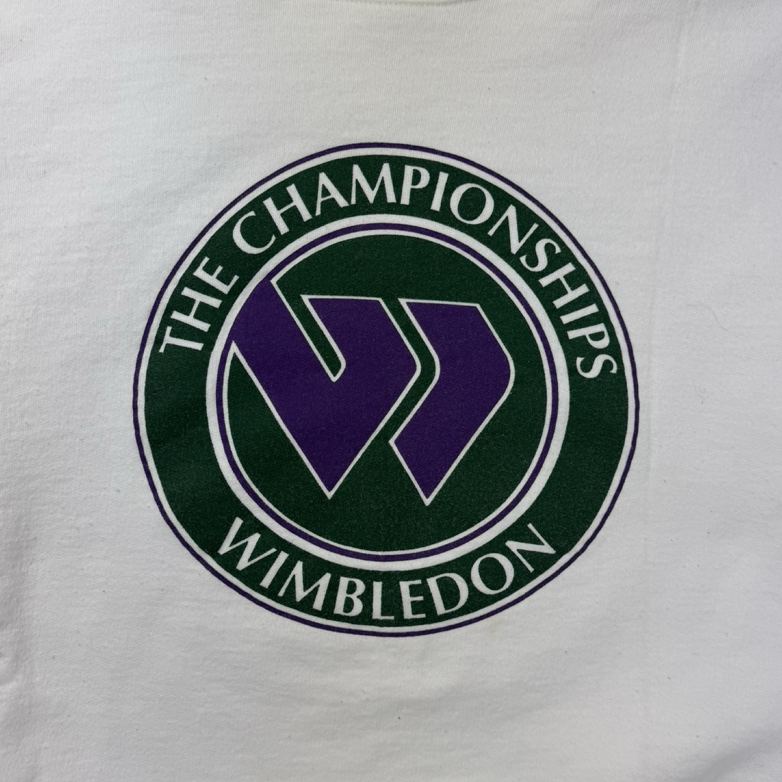 Vintage Wimbledon Tennis Crewneck White