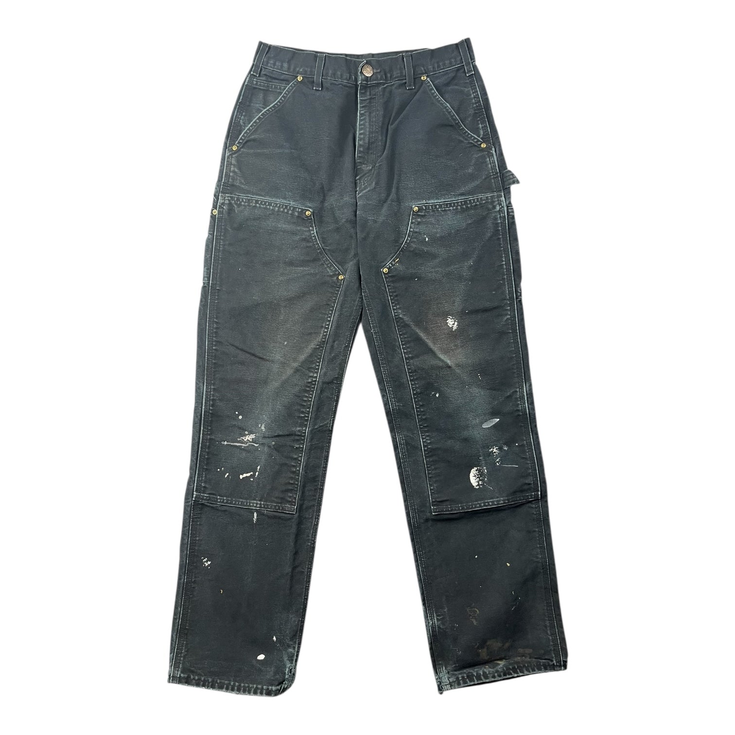 Vintage Carhartt Double Knee Pants Faded Black