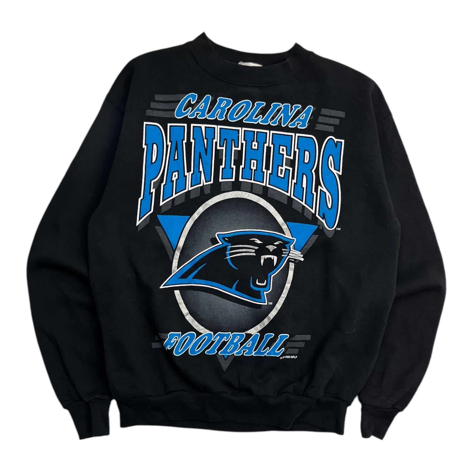 1993 Carolina Panthers Cat Logo Crew Neck