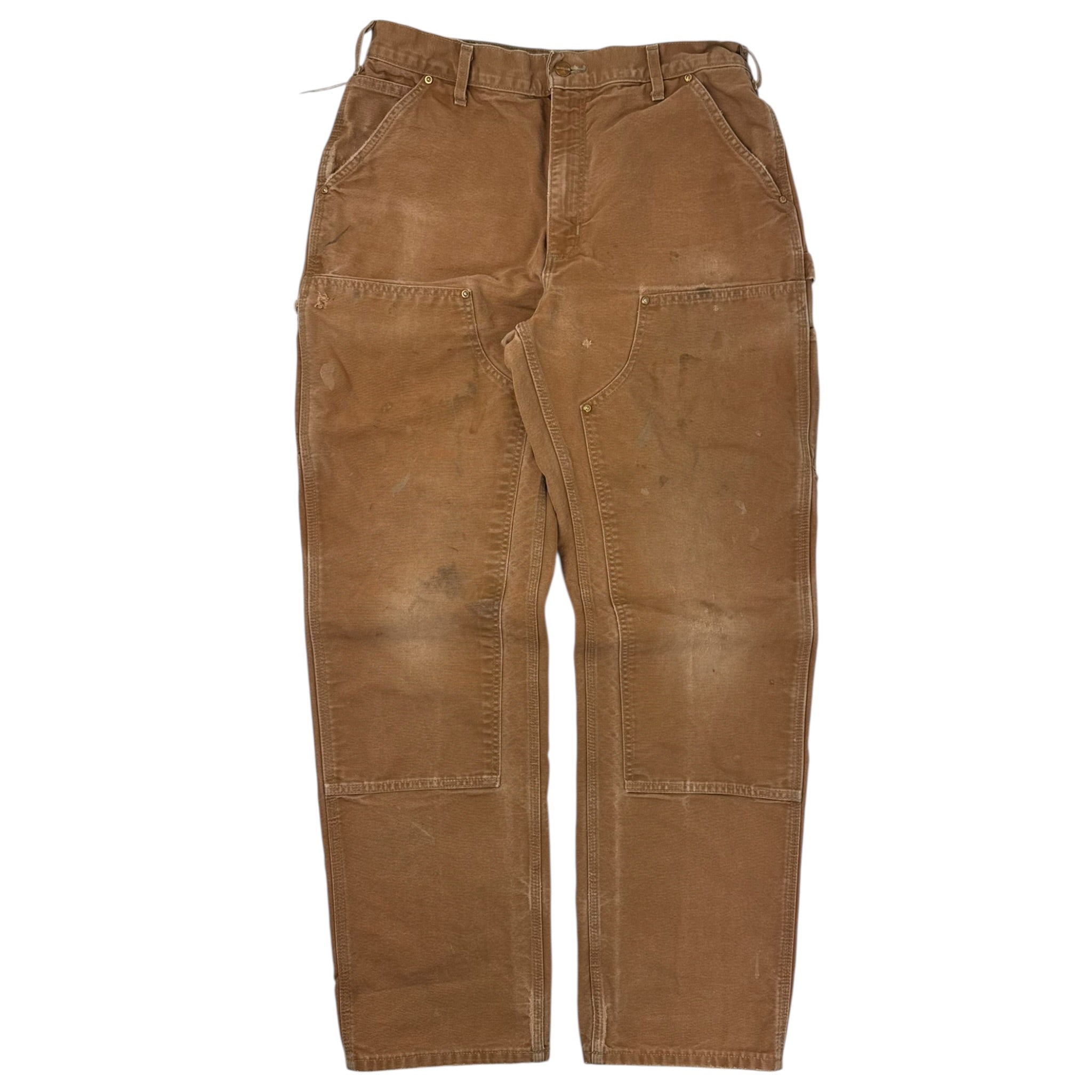 Vintage Carhartt Double Knee Bottoms Faded Tan