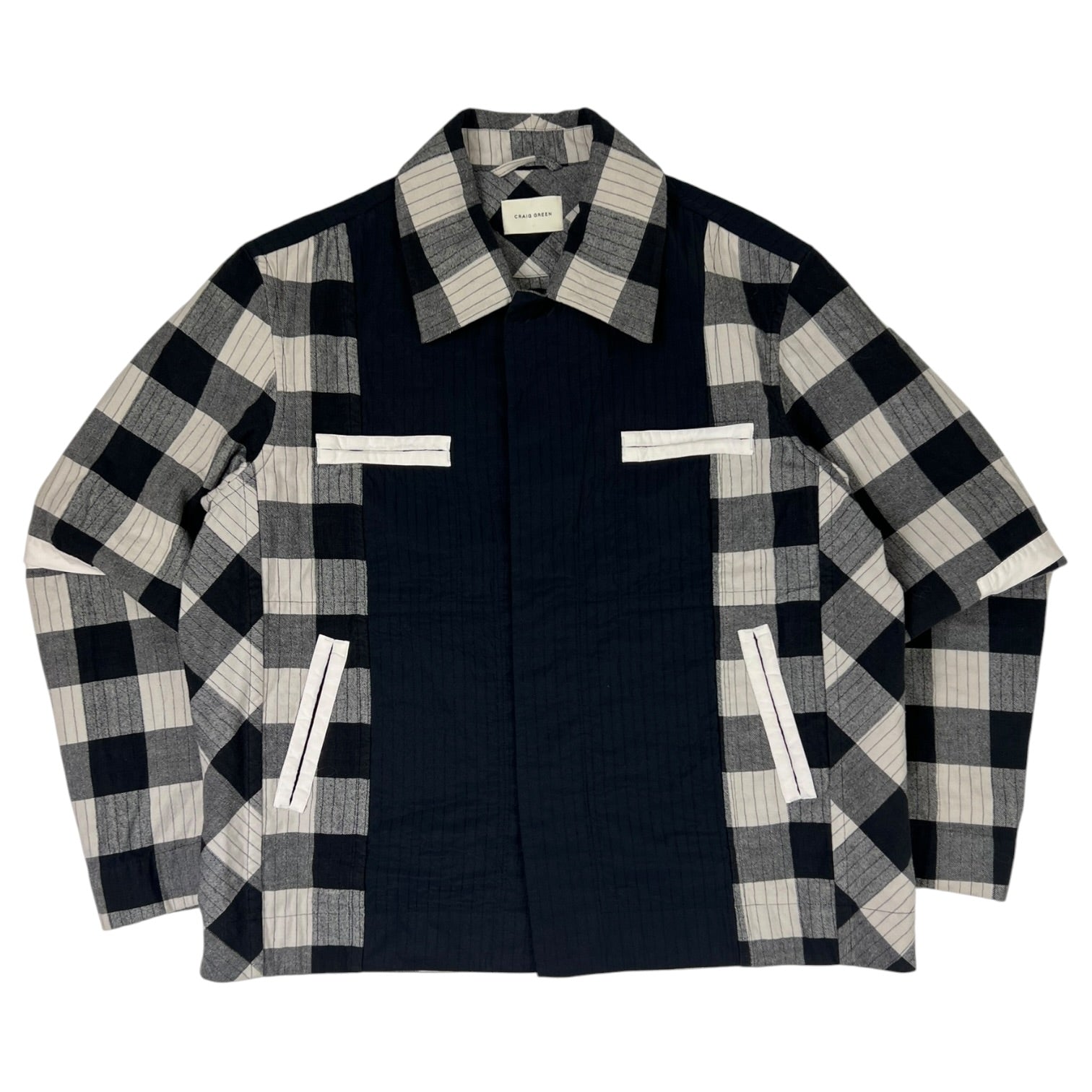 Craig Green Plaid Worker Jacket Black/White