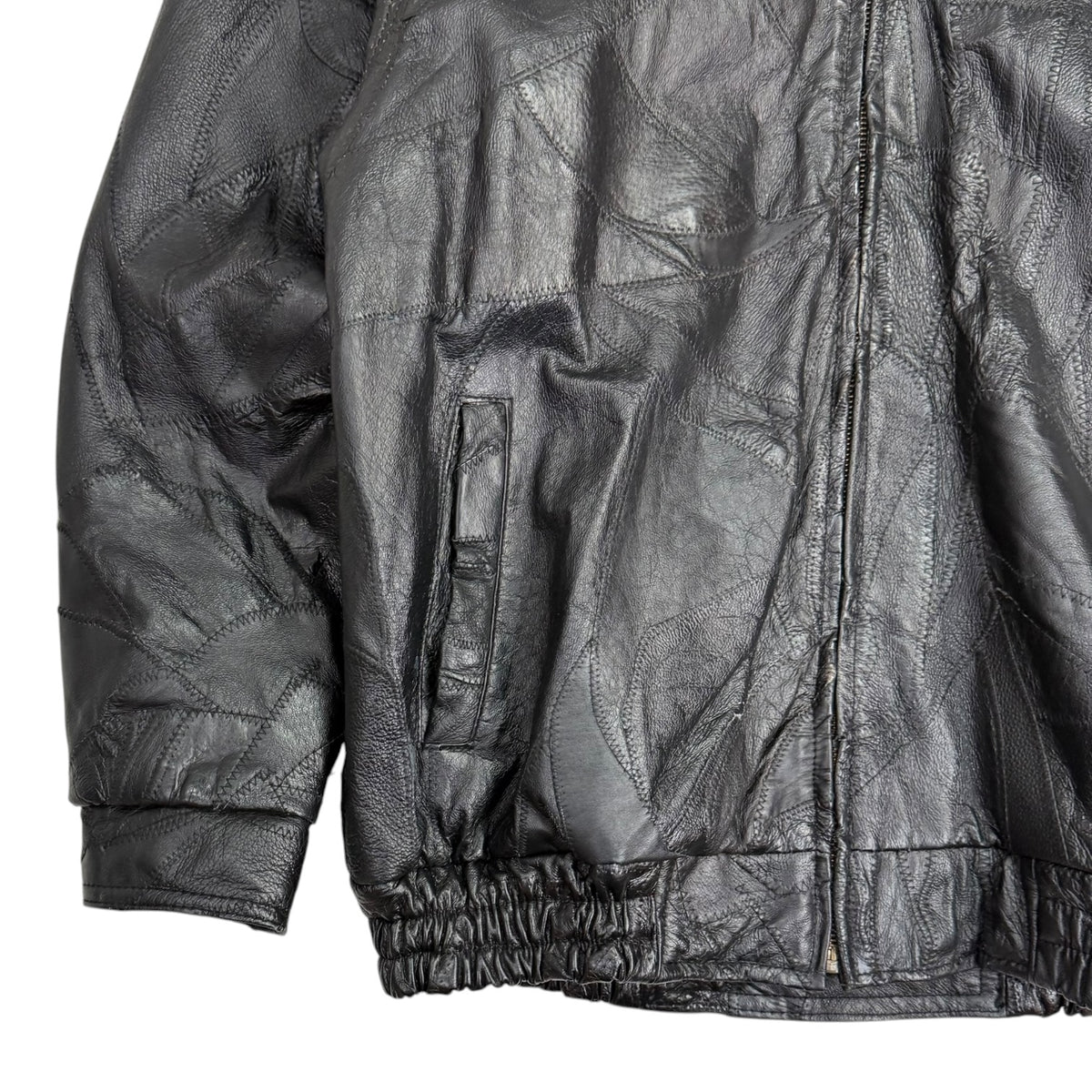 Vintage LeWorld Fine Leathers Leather Jacket Black