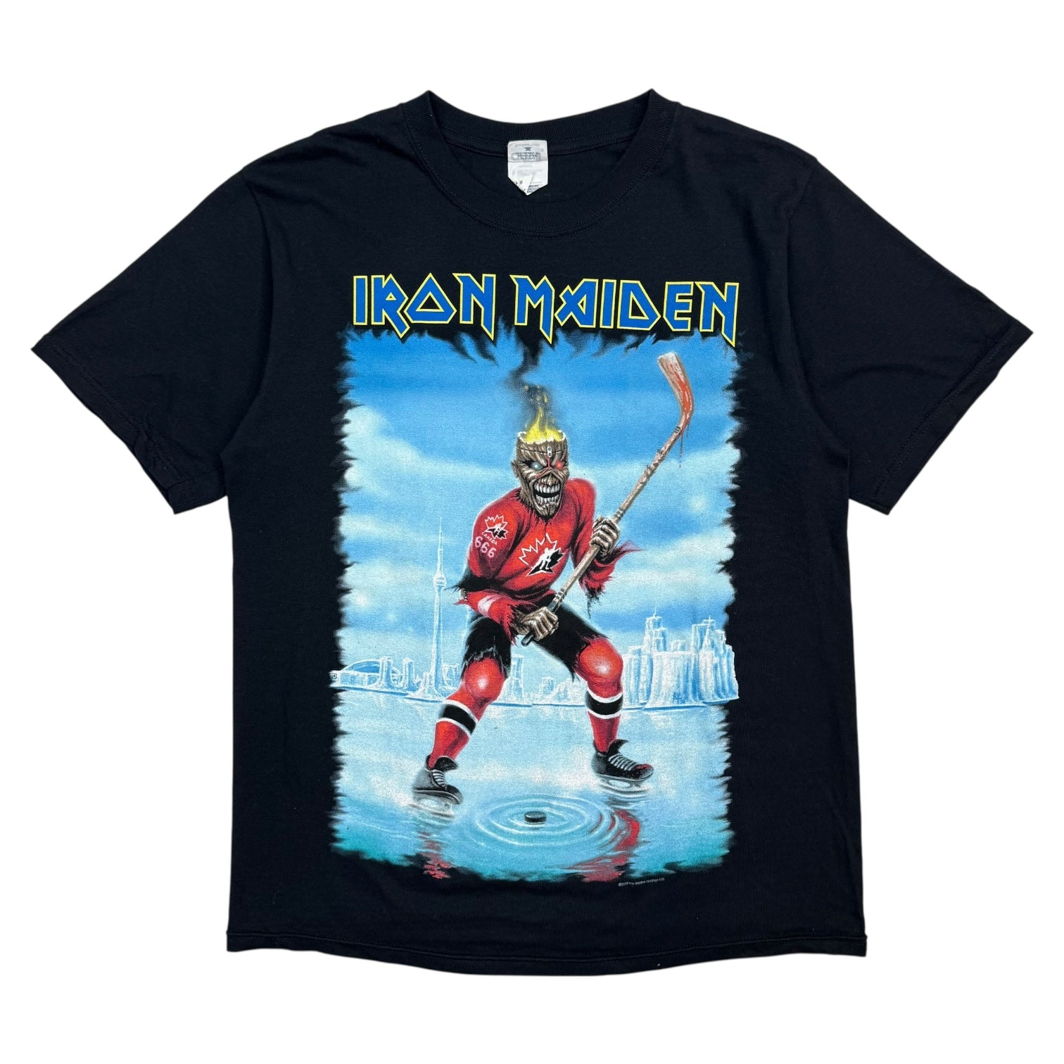 2008 Iron Maiden Somewhere Back In Time World Tour Tee Black