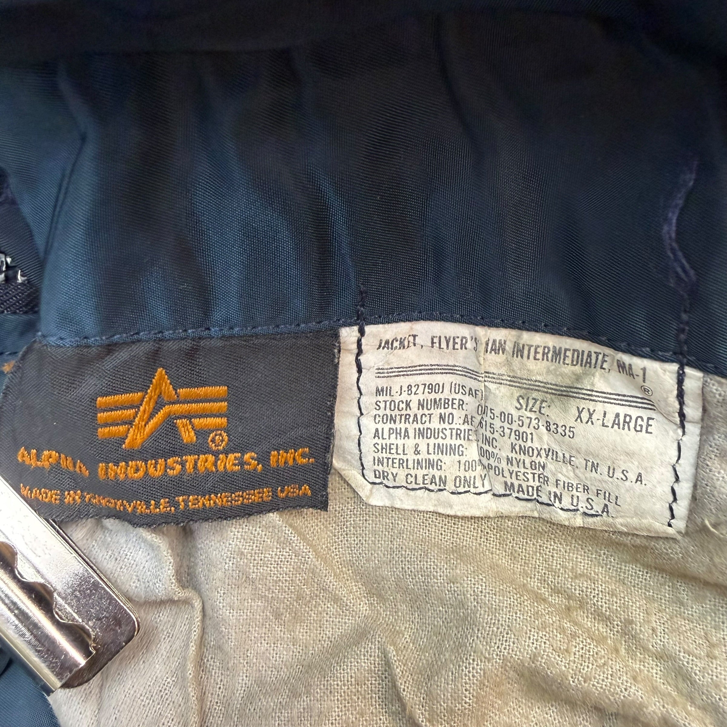 Vintage Alpha Industries MA-1 Mazda Promo Bomber Jacket Black