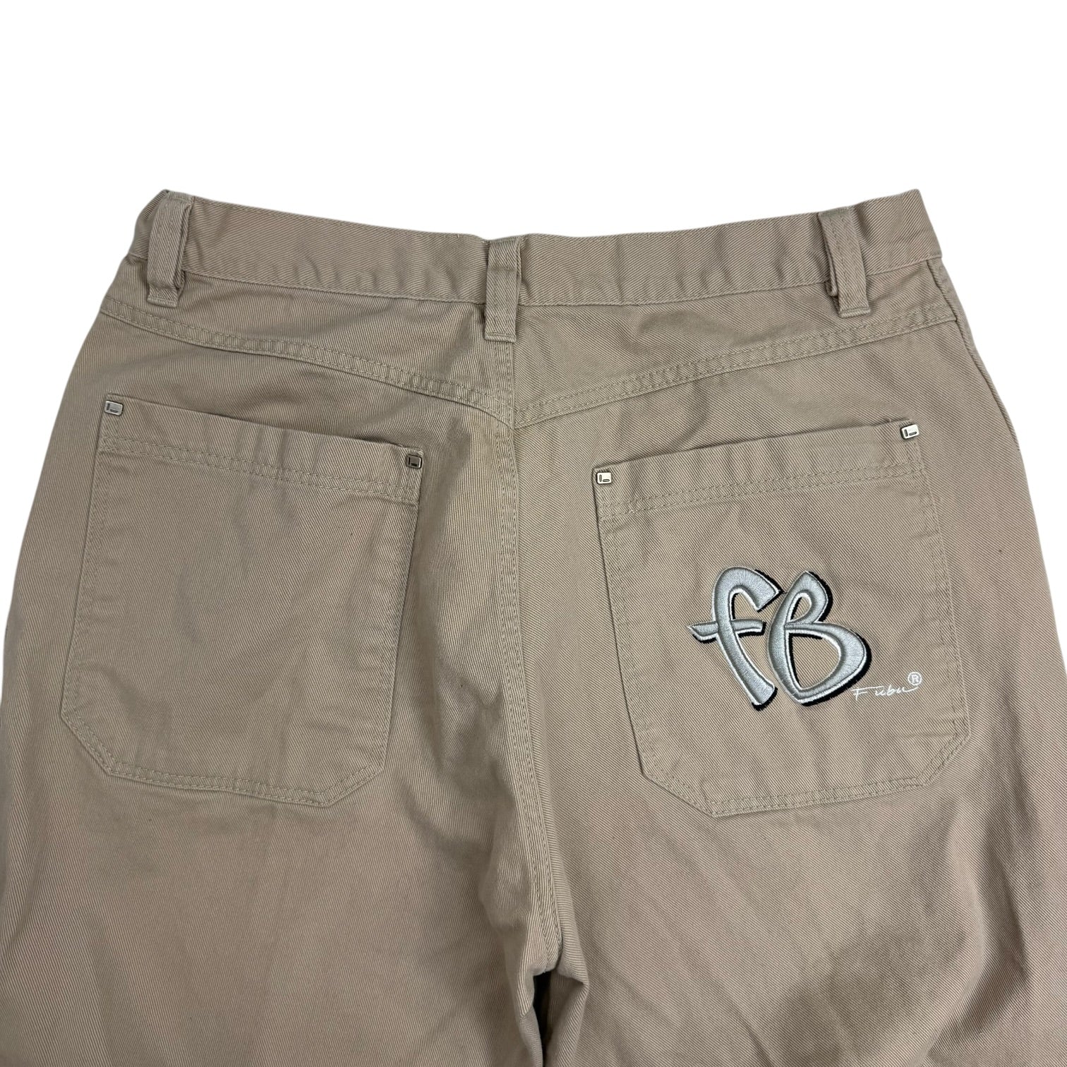 Vintage Fubu Denim Pants Tan