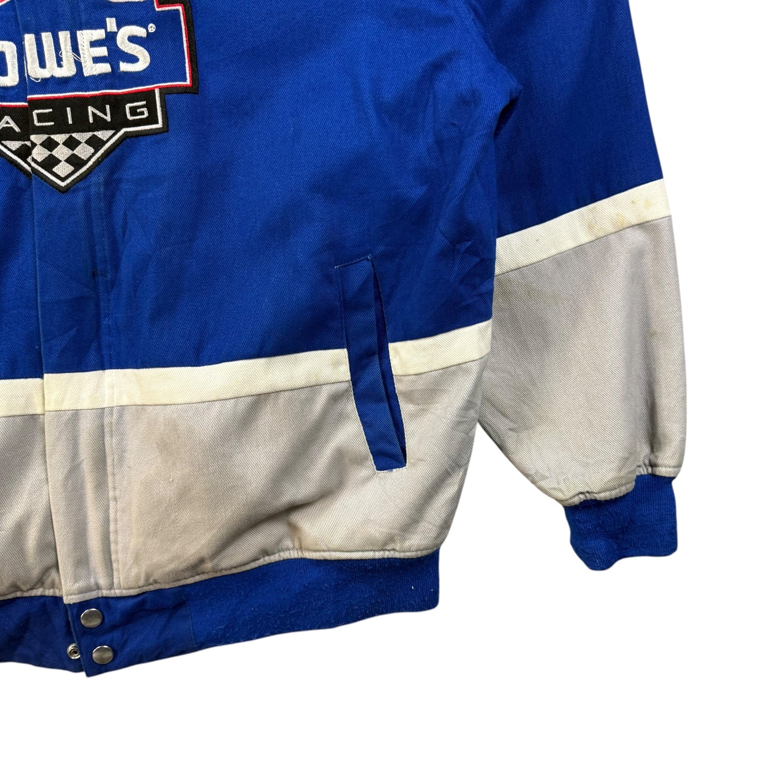 Vintage NASCAR Jimmy Johnson Racing Jacket Blue