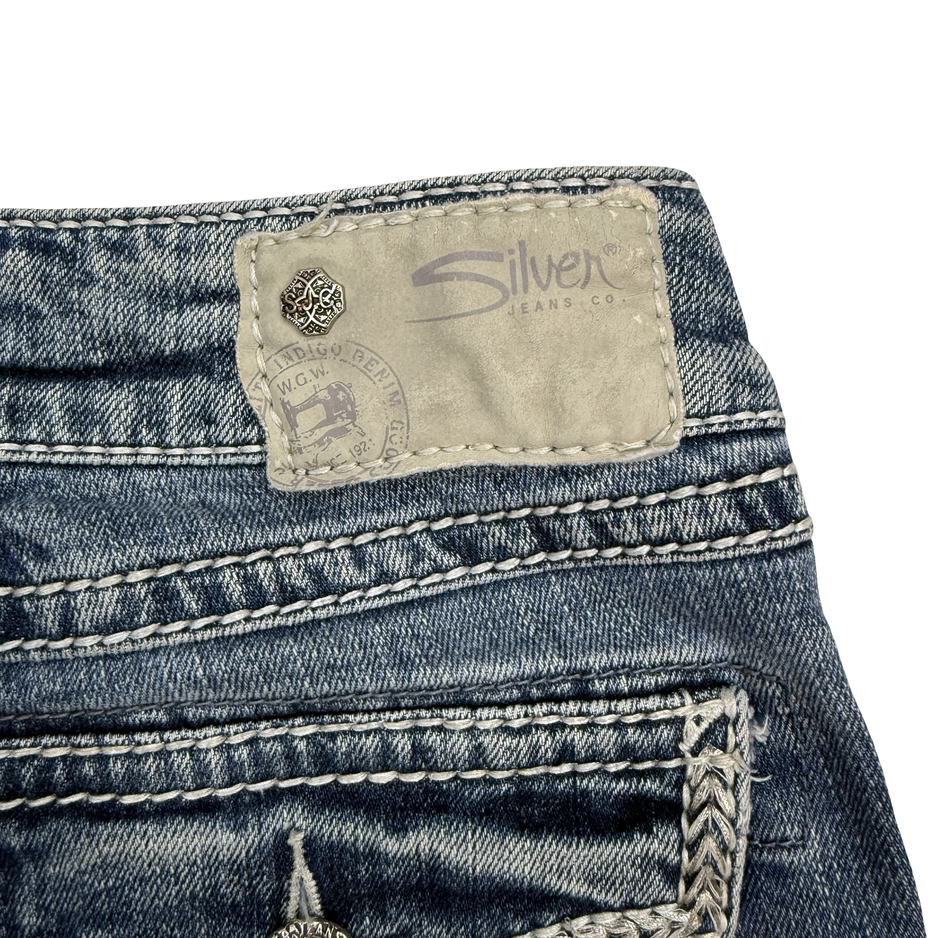 (W) Vintage Silver Jeans Suki Cut Denim Pants