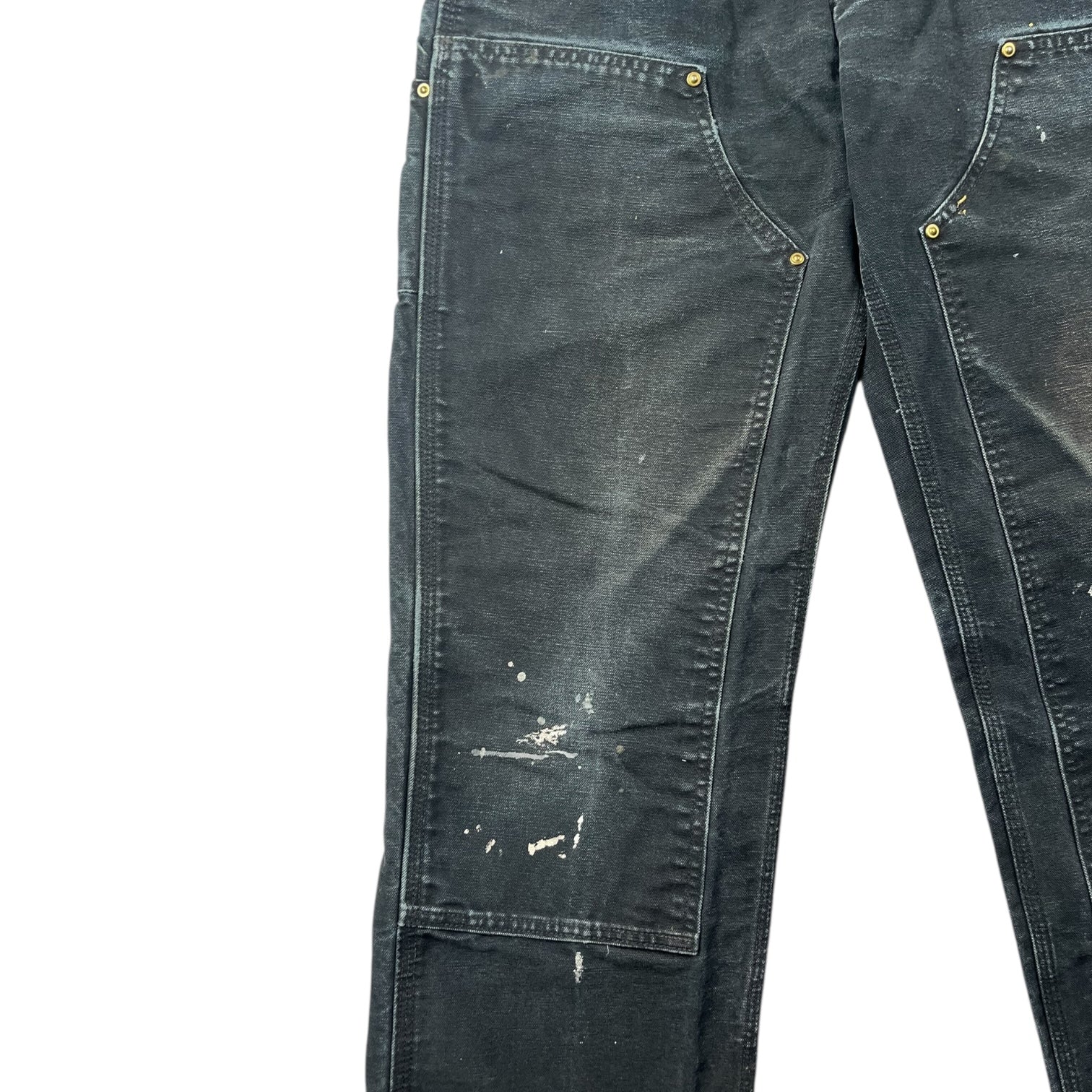 Vintage Carhartt Double Knee Pants Faded Black