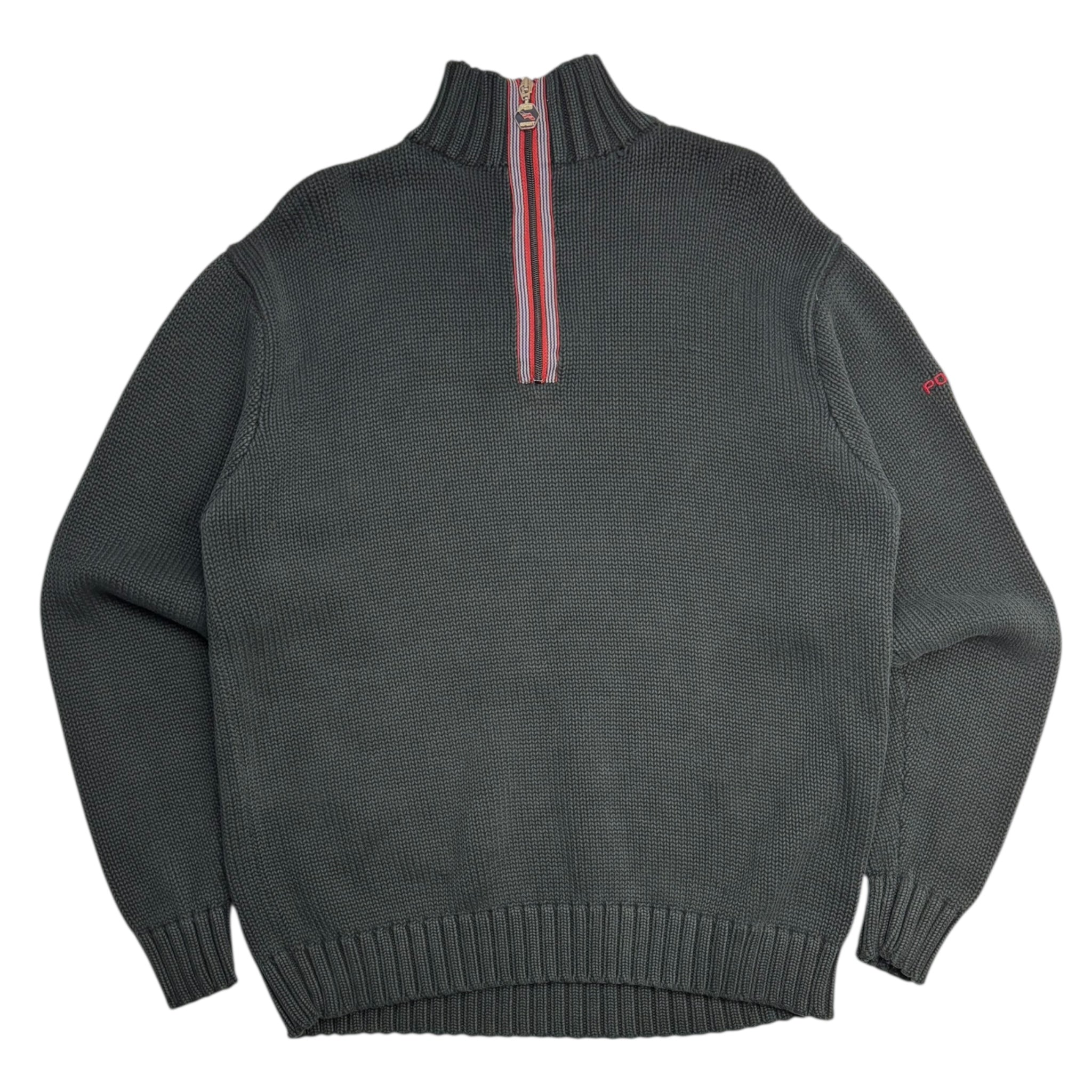 Vintage Polo Sport Knit Quarter Zip Sweater