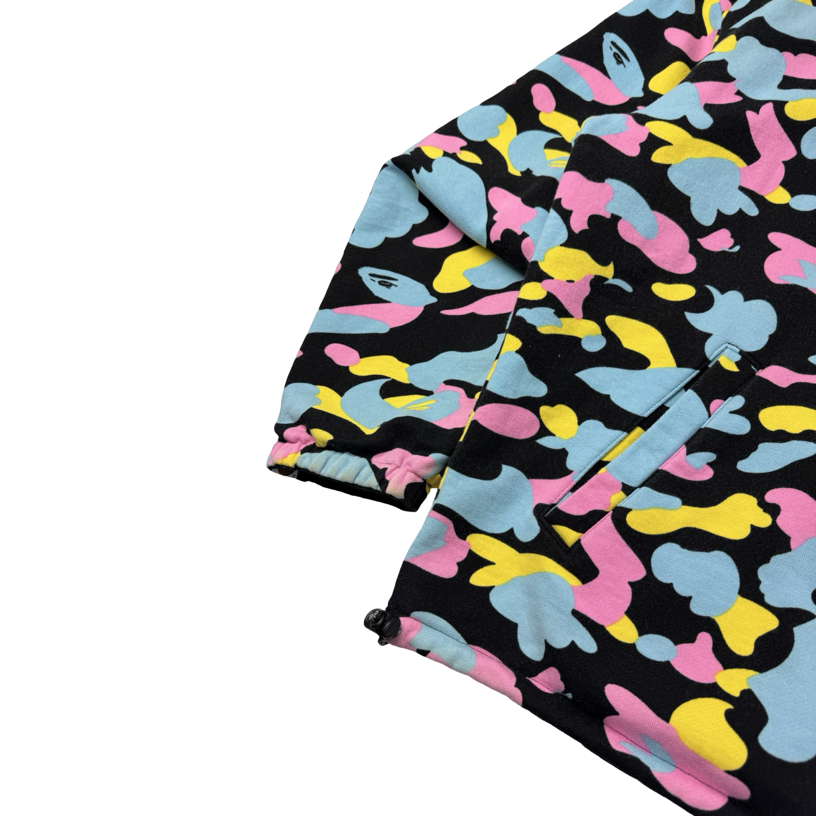 BAPE Reversible Zip Jacket Cotton Candy Black