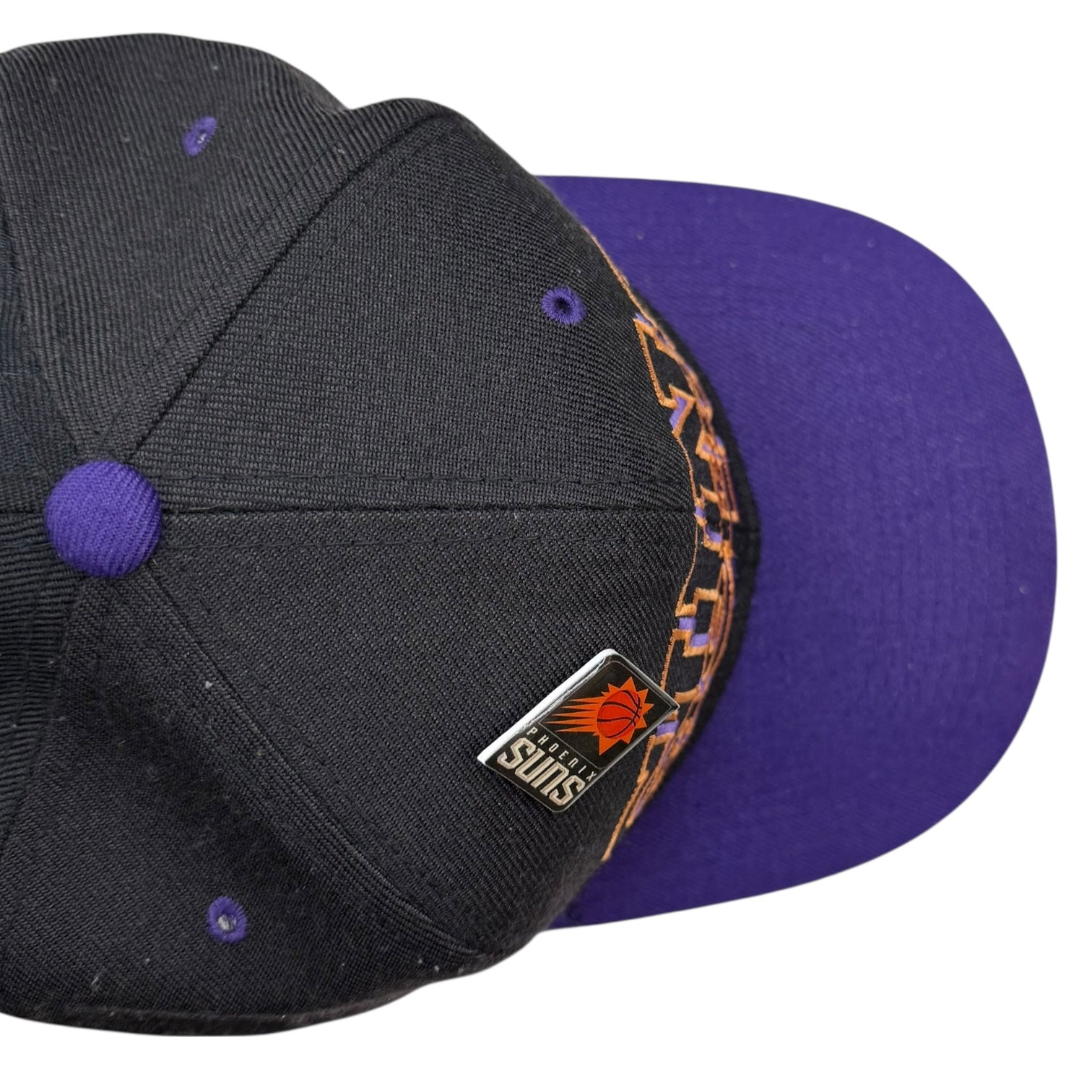 Vintage Phoenix Suns Snap Back Hat Black