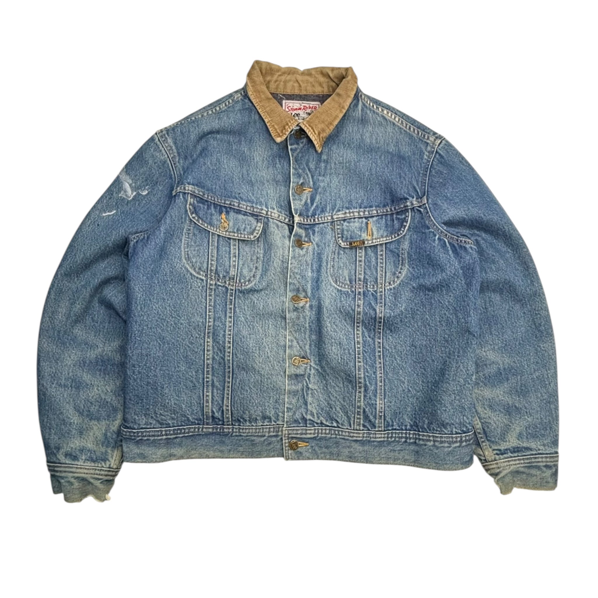 Vintage Storm Rider Lee Denim Jacket Medium Washed Blue