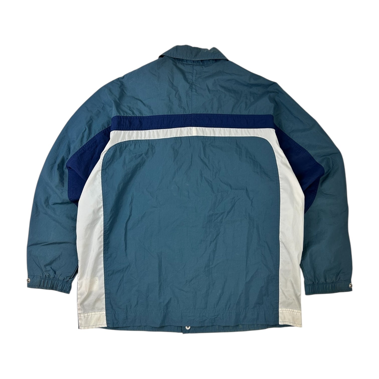 Vintage Nike Button Snap Windbreaker Coat Green