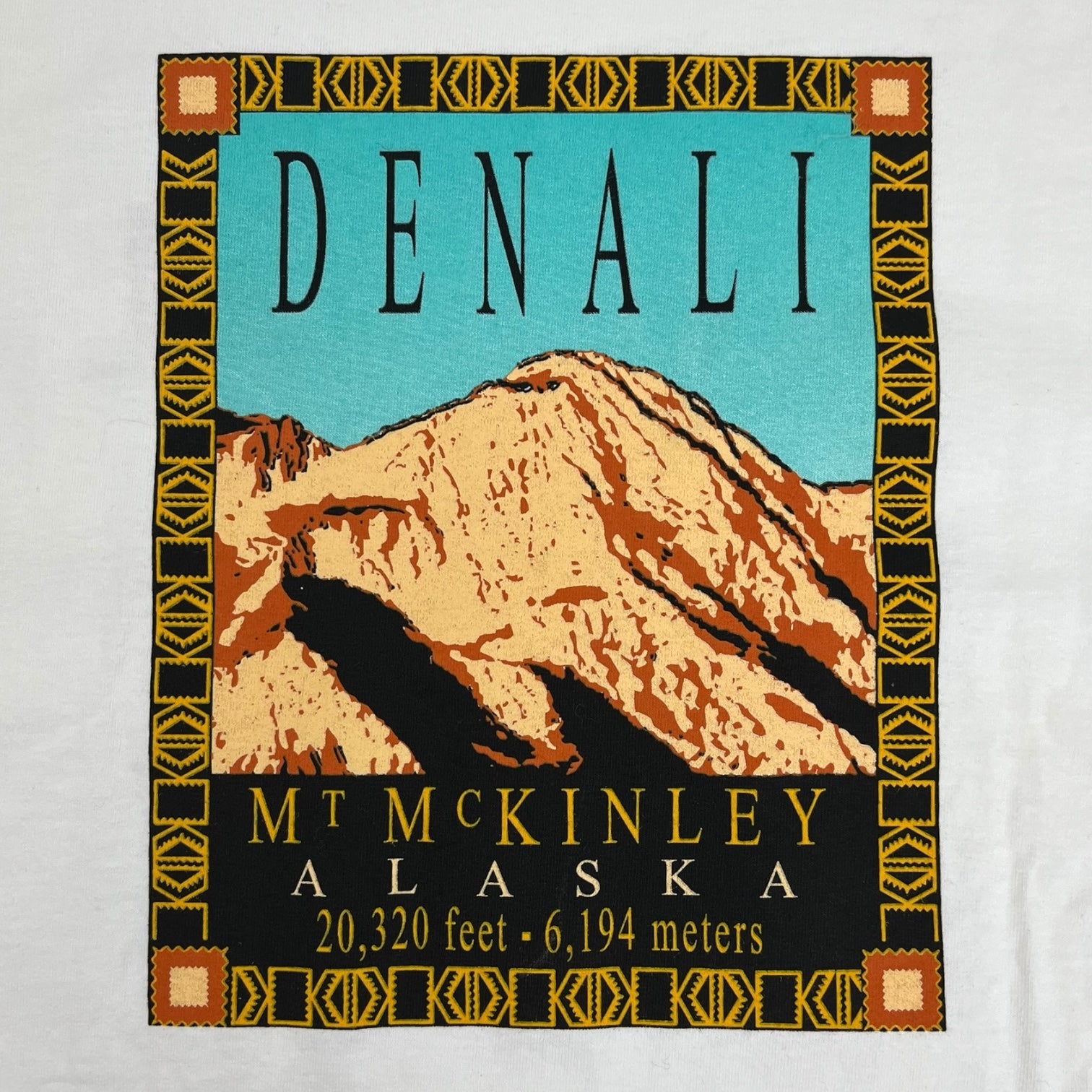 Vintage North Face Denali T-Shirt White