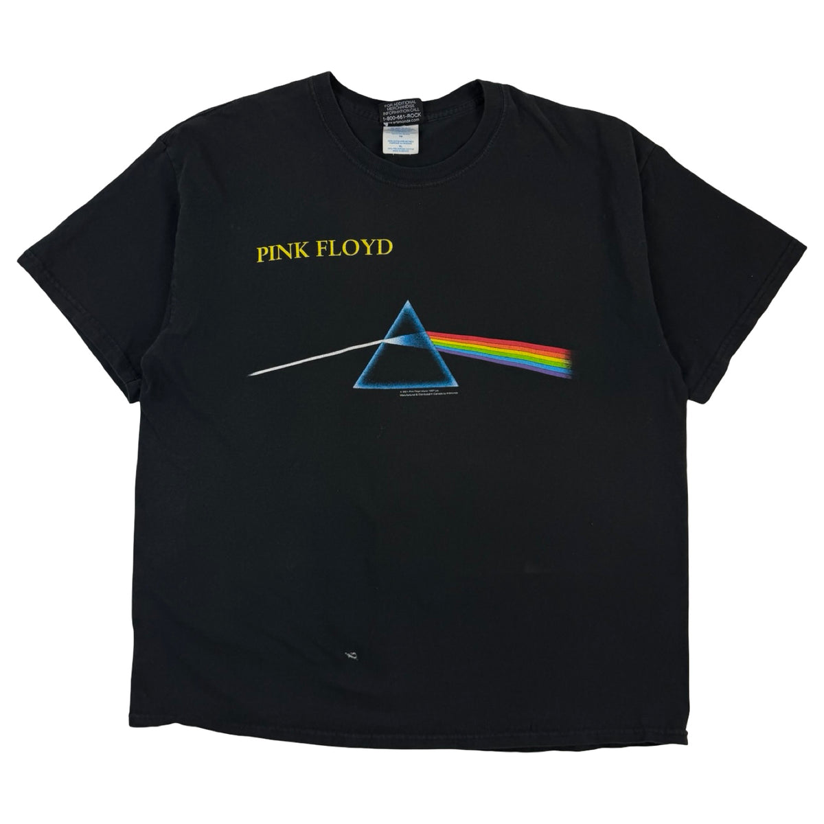 2001 Pink Floyd Dark Side of the Moon T-Shirt Black