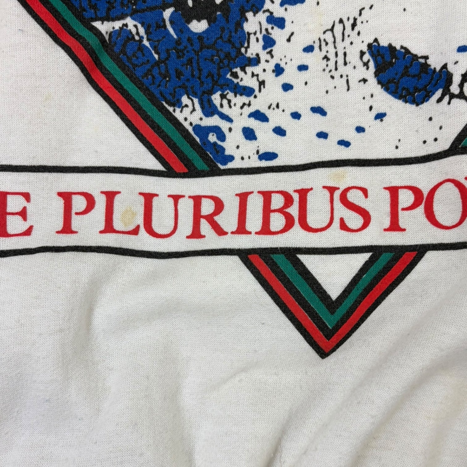 Vintage Bolt Ski Country E Pluribus Powder Crewneck Blue/White