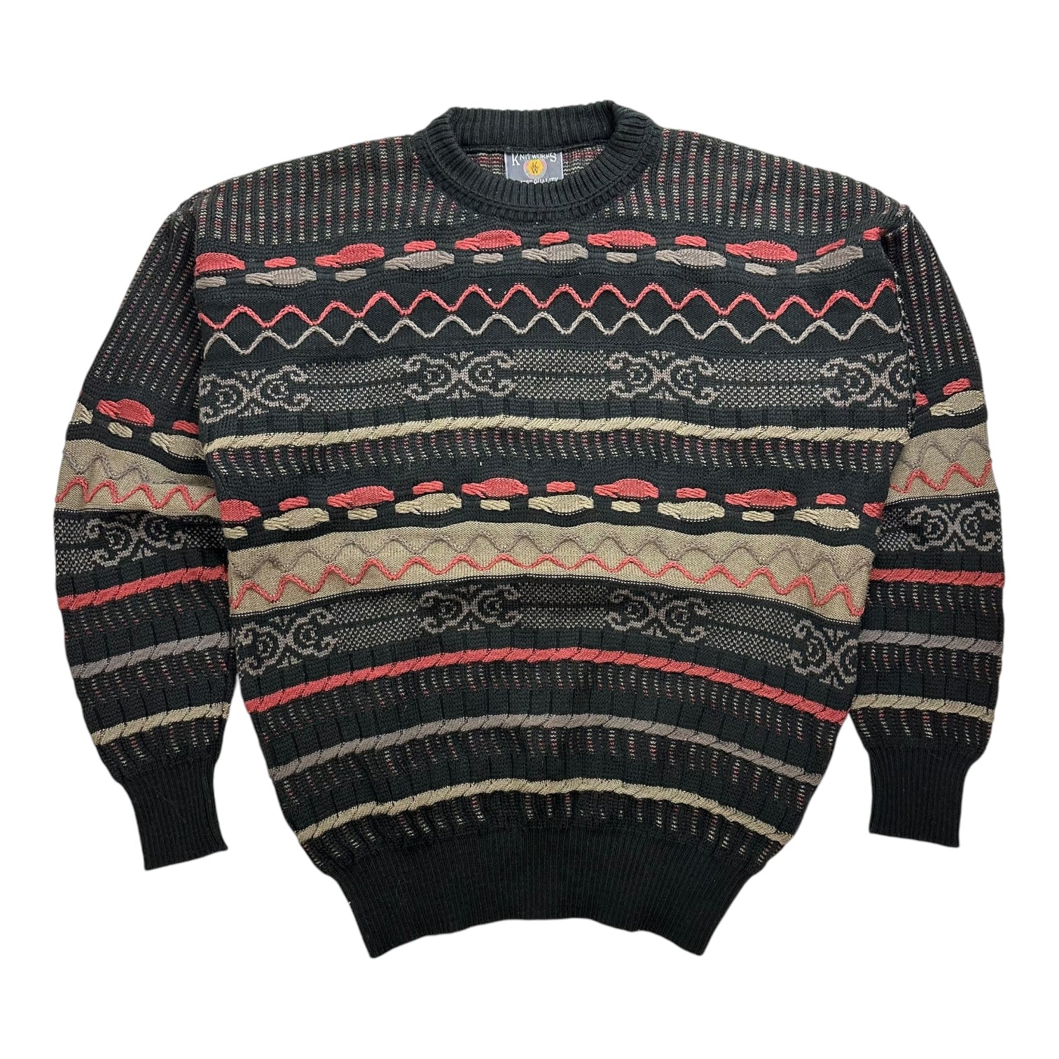 Vintage KnitWorks Knit Sweater Black/Red