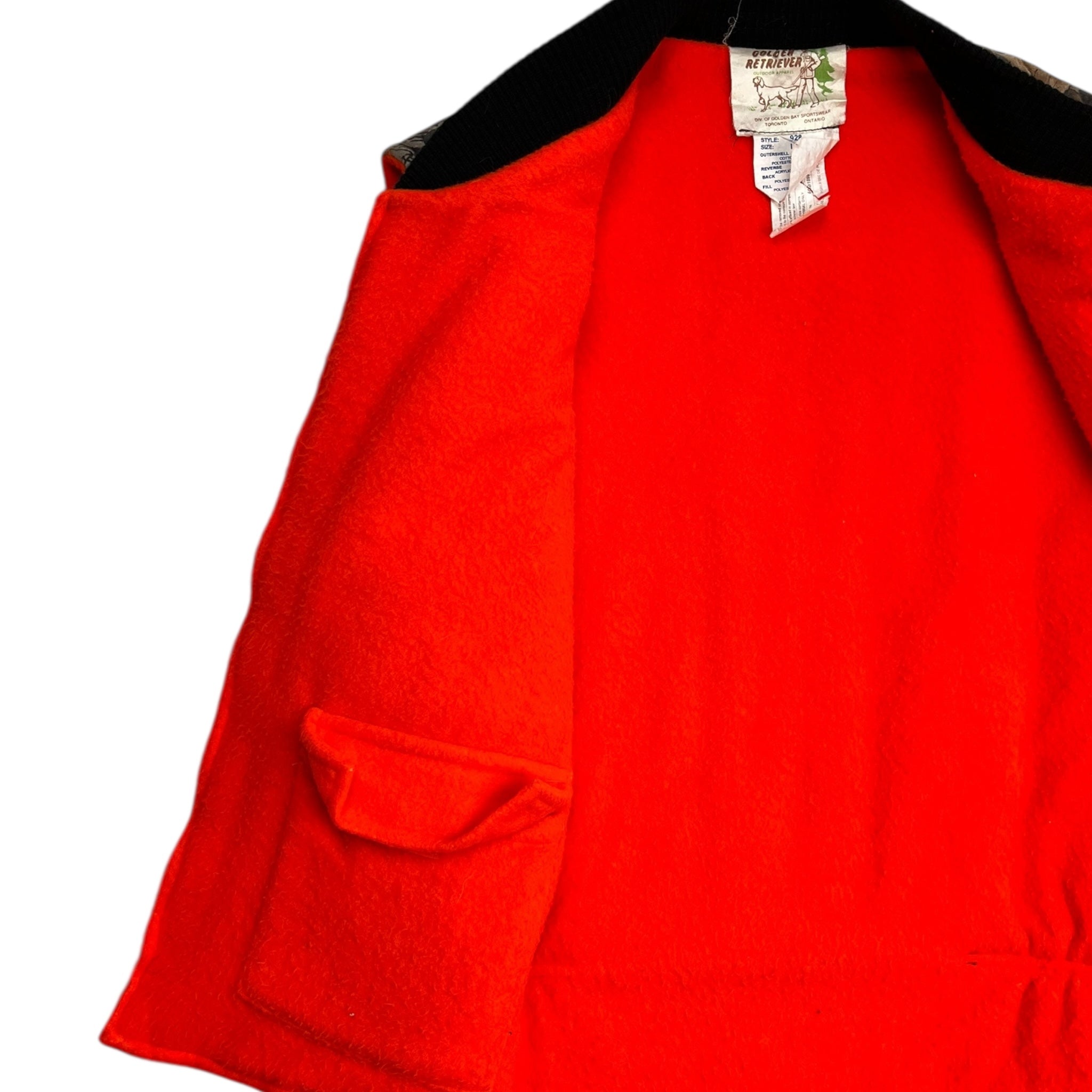 Vintage Golden Retriever Reversible Moss Camo Vest