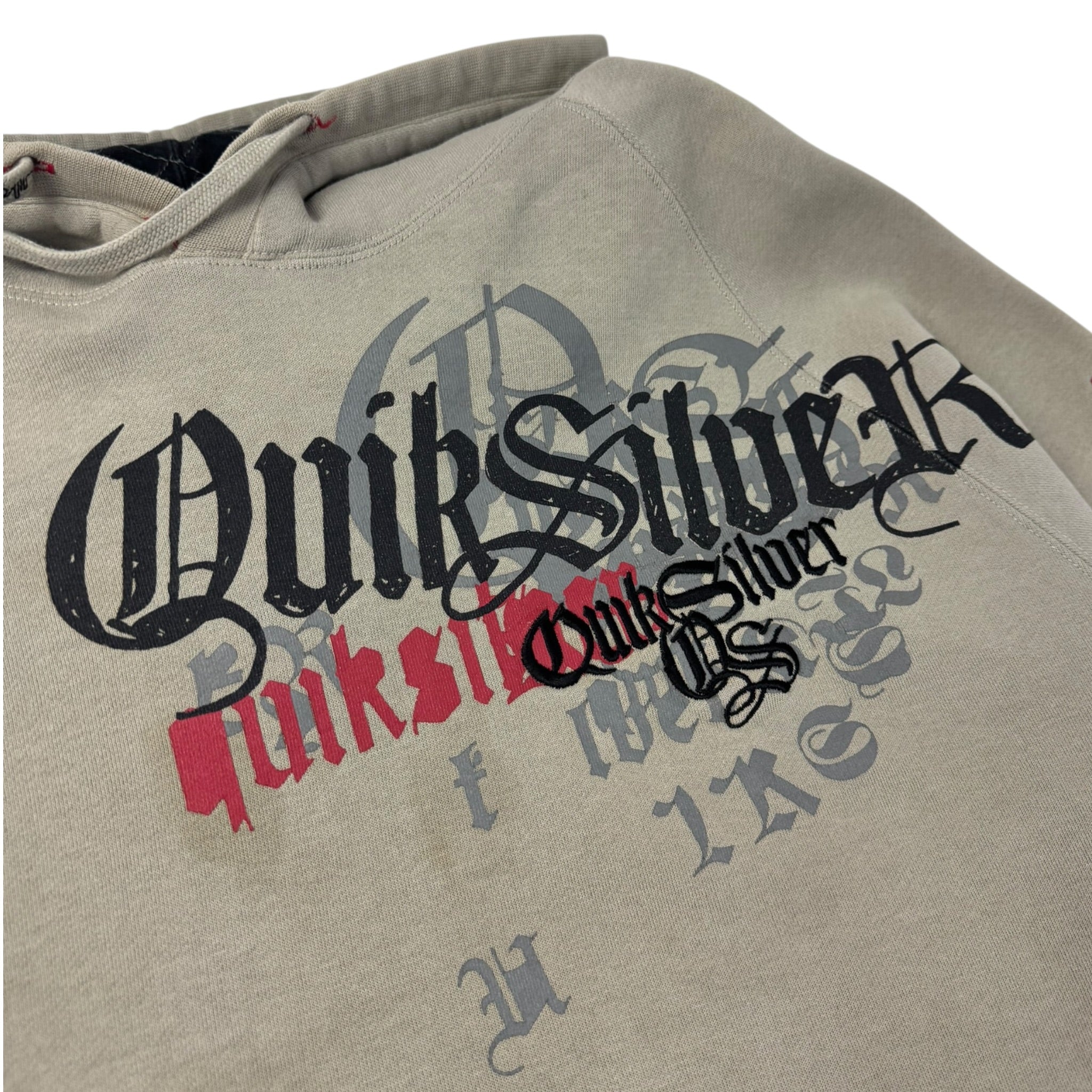 Vintage Quiksilver Skate Surf Goth Font Hoodie