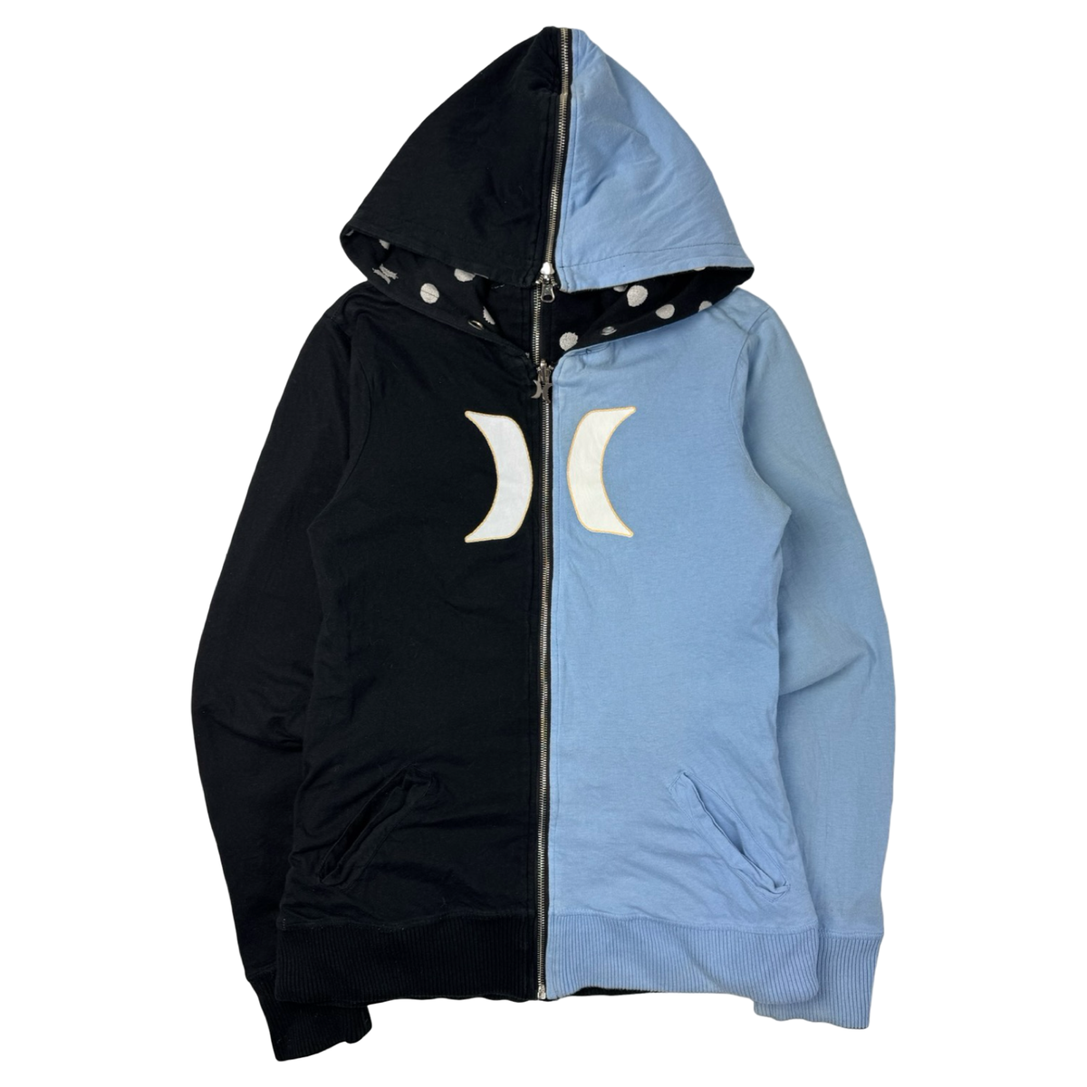 (W) Vintage Y2K Hurley Reversible Zip Up Surf Hoodie