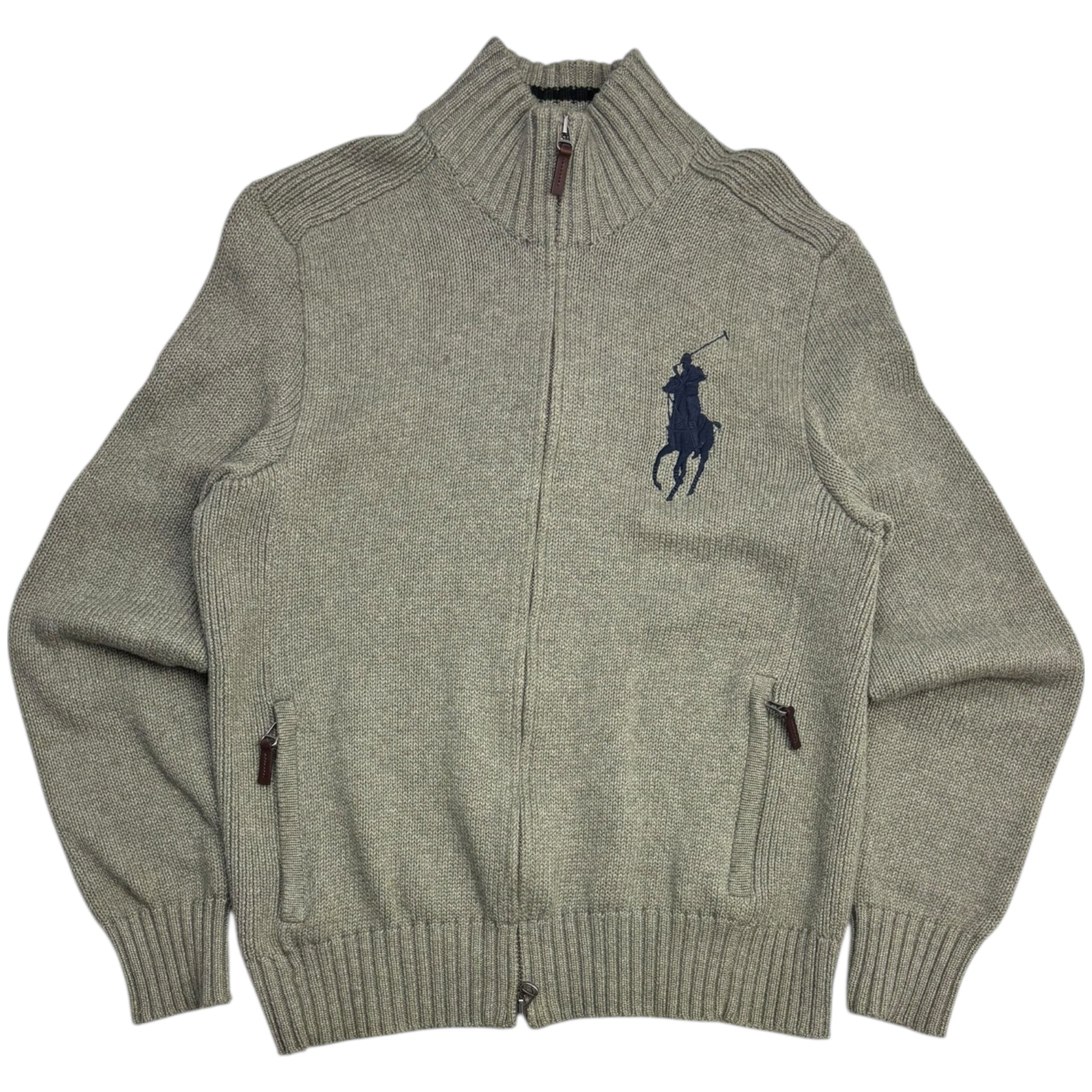 Vintage Polo Ralph Lauren Knit Full-Zip Big Pony