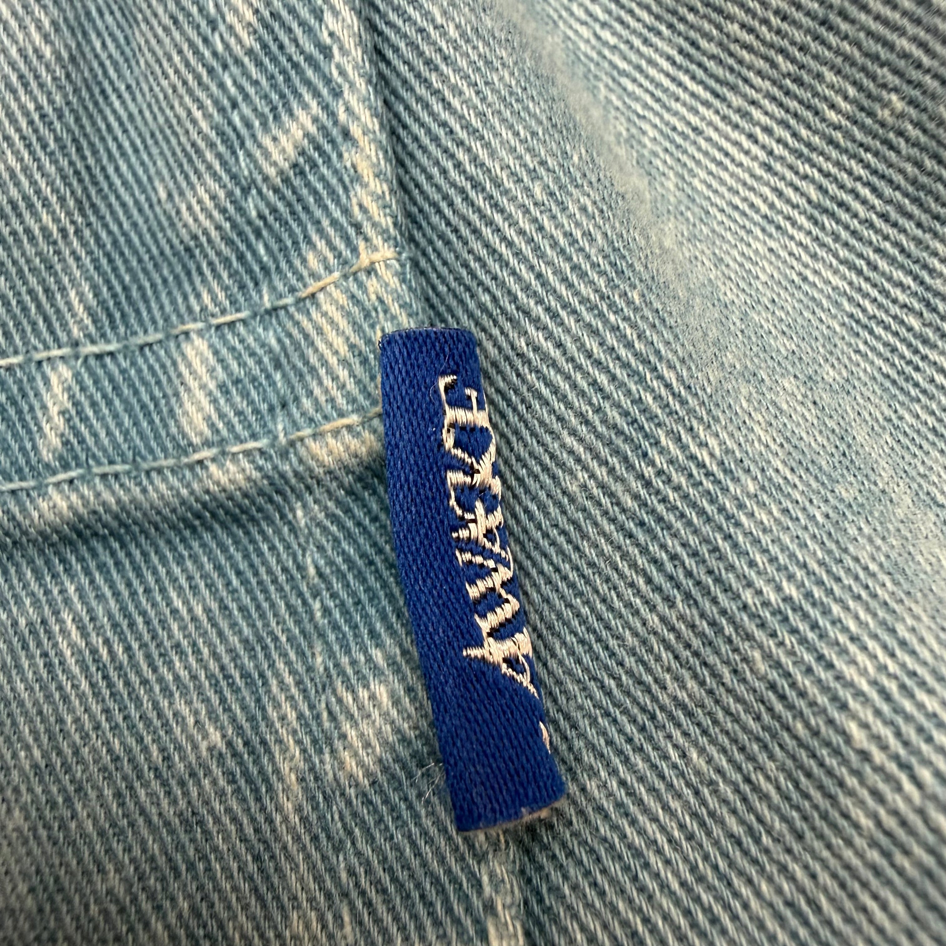Awake NY Washed Cotton Work Pants Slate Blue