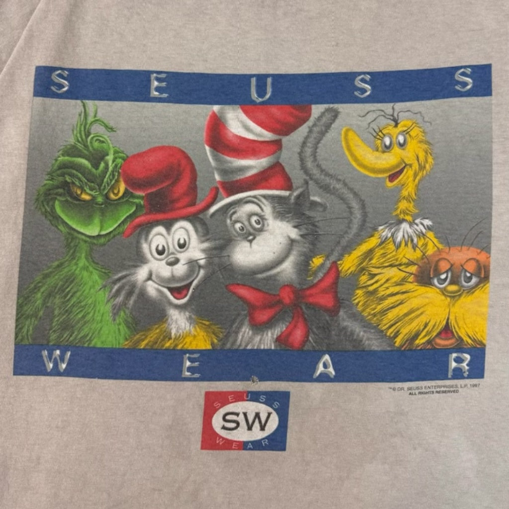 Vintage 1997 Seuss Wear T-Shirt Grey