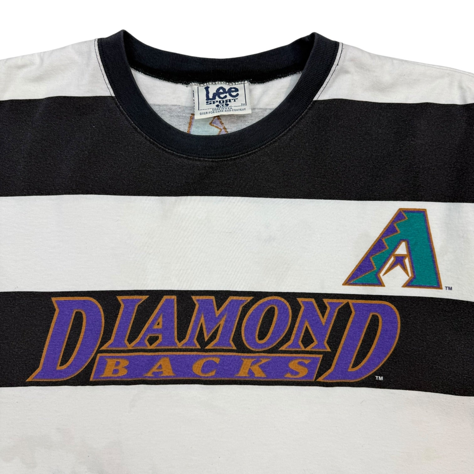 Vintage Arizona DiamondBacks Stripe Tee Black/White