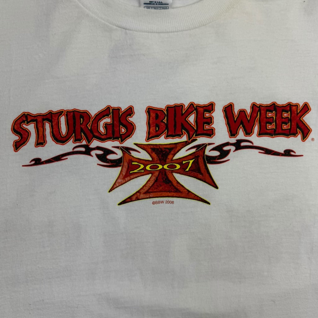 2007 Sturgis Bike Week Hog On Bike Long Sleeve T-Shirt