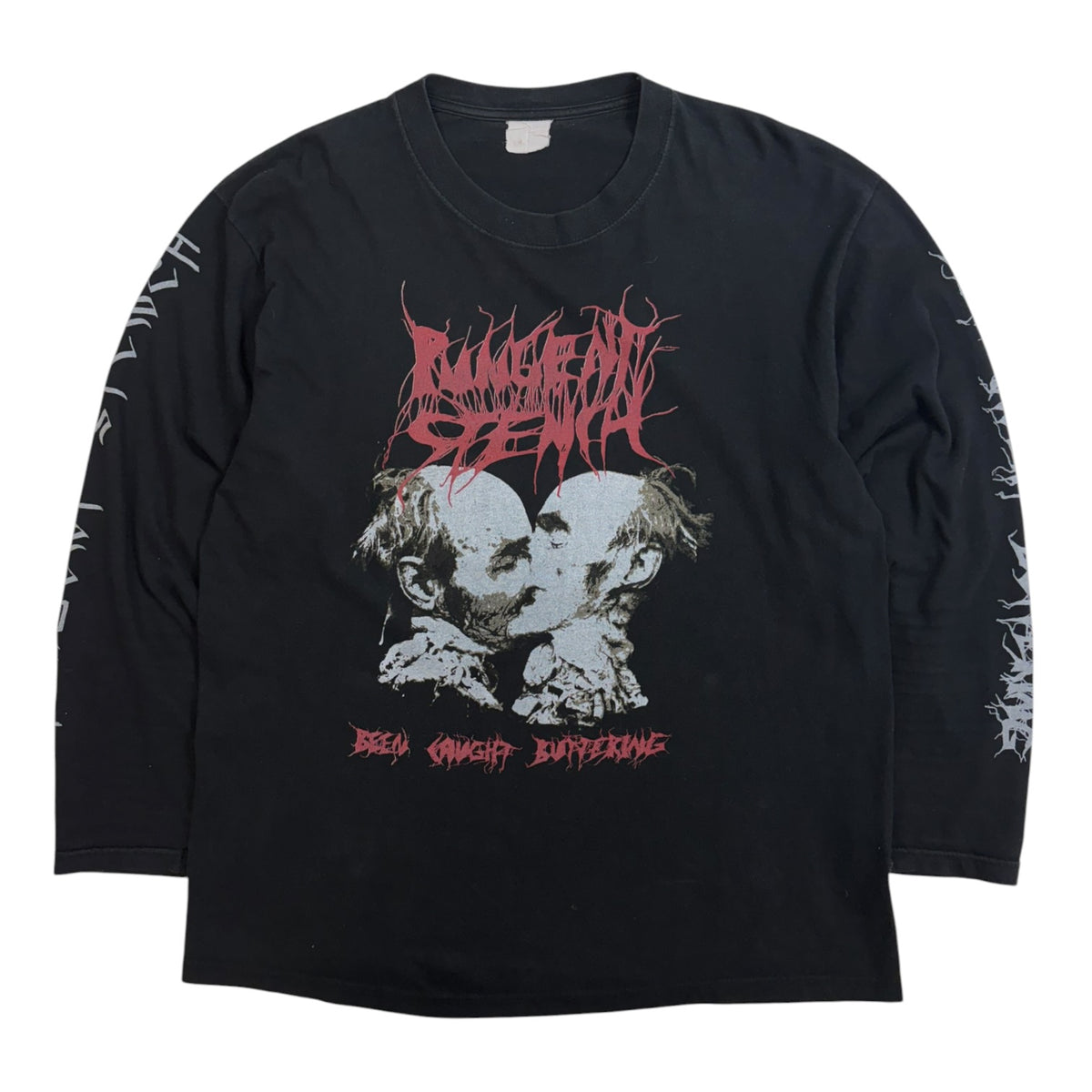Vintage Pungent Stench "Been Caught Buttering" Long-sleeve Black