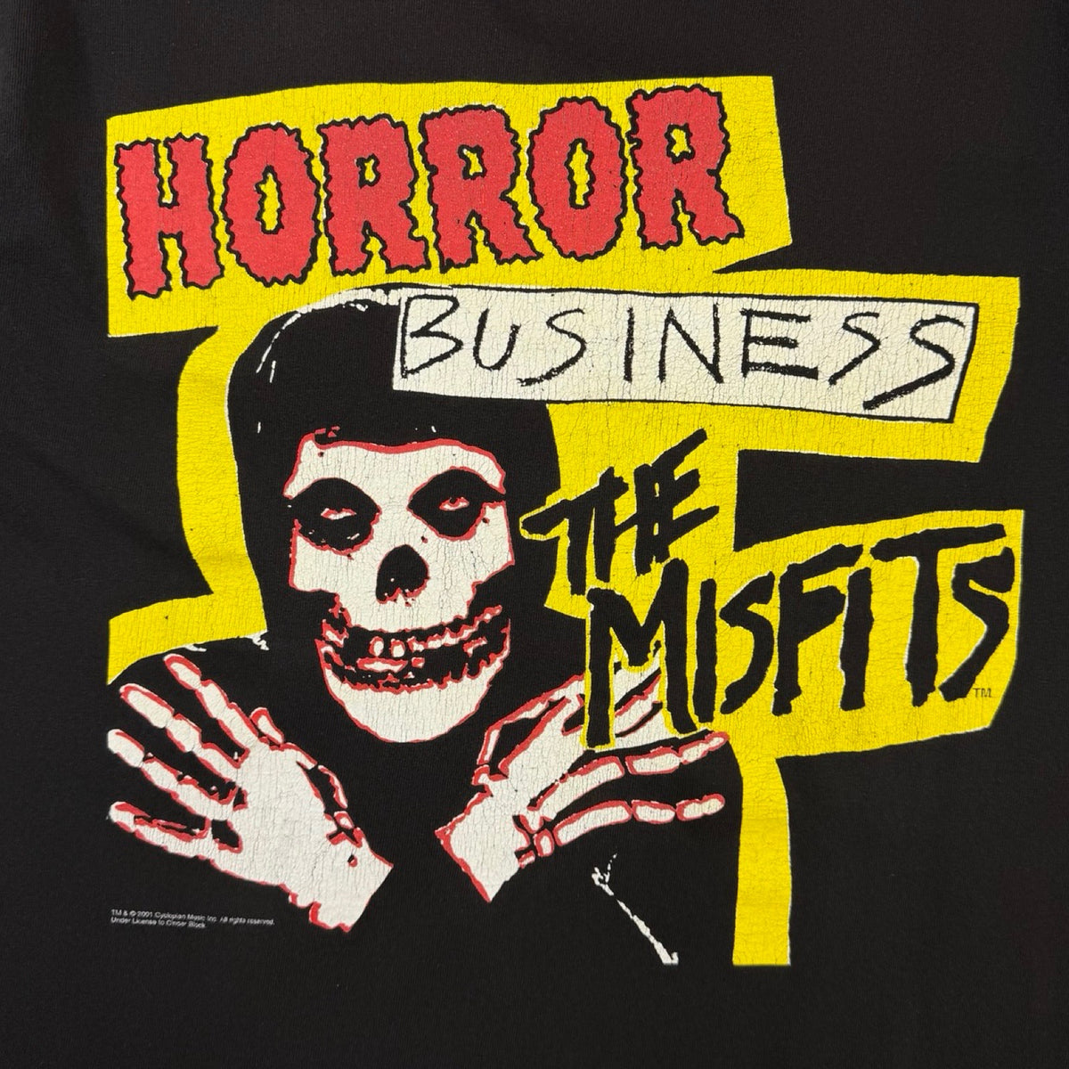 2001 Misfits Horror Business T-Shirt Black