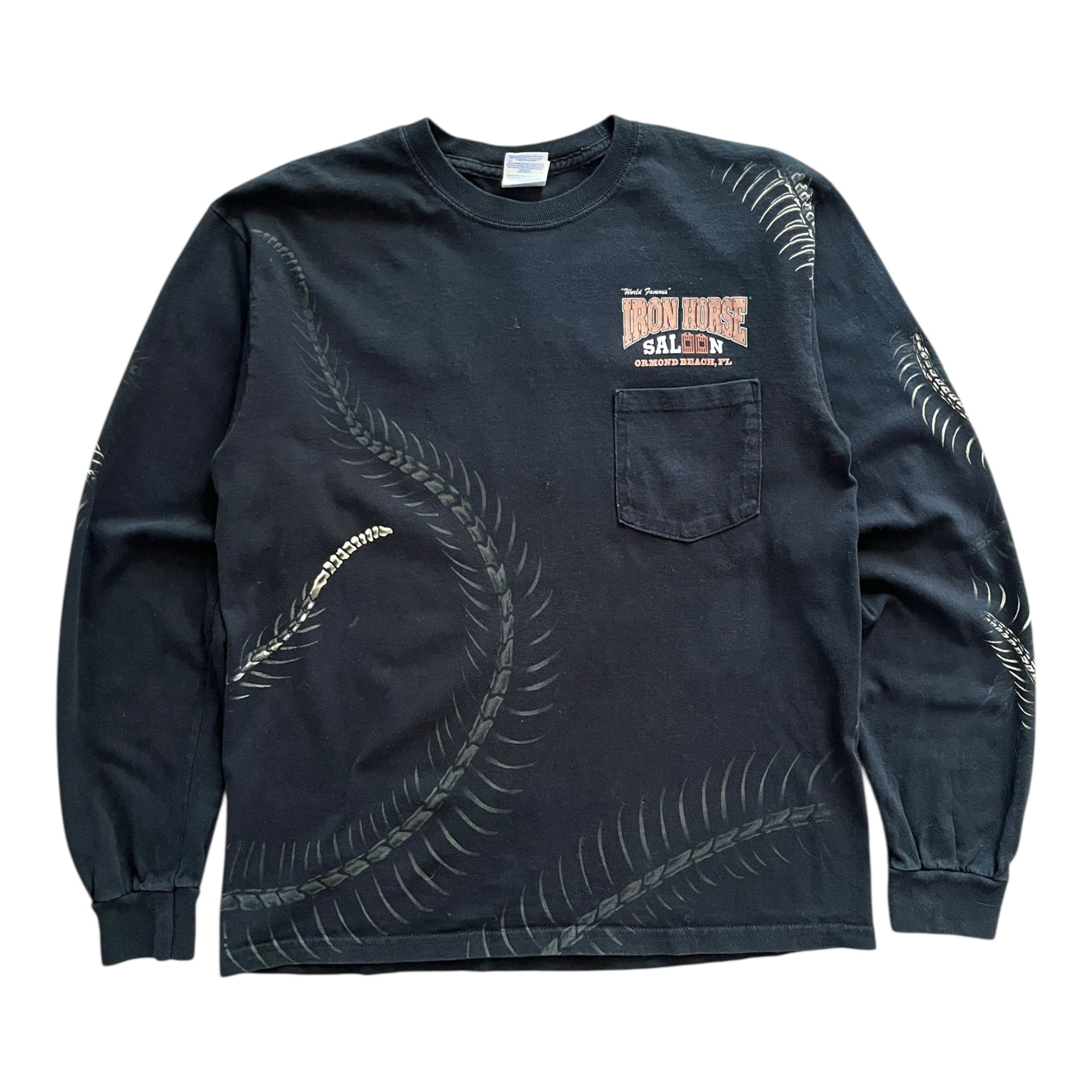 Iron Horse Saloon Snake Skeleton Longsleeve Shirt