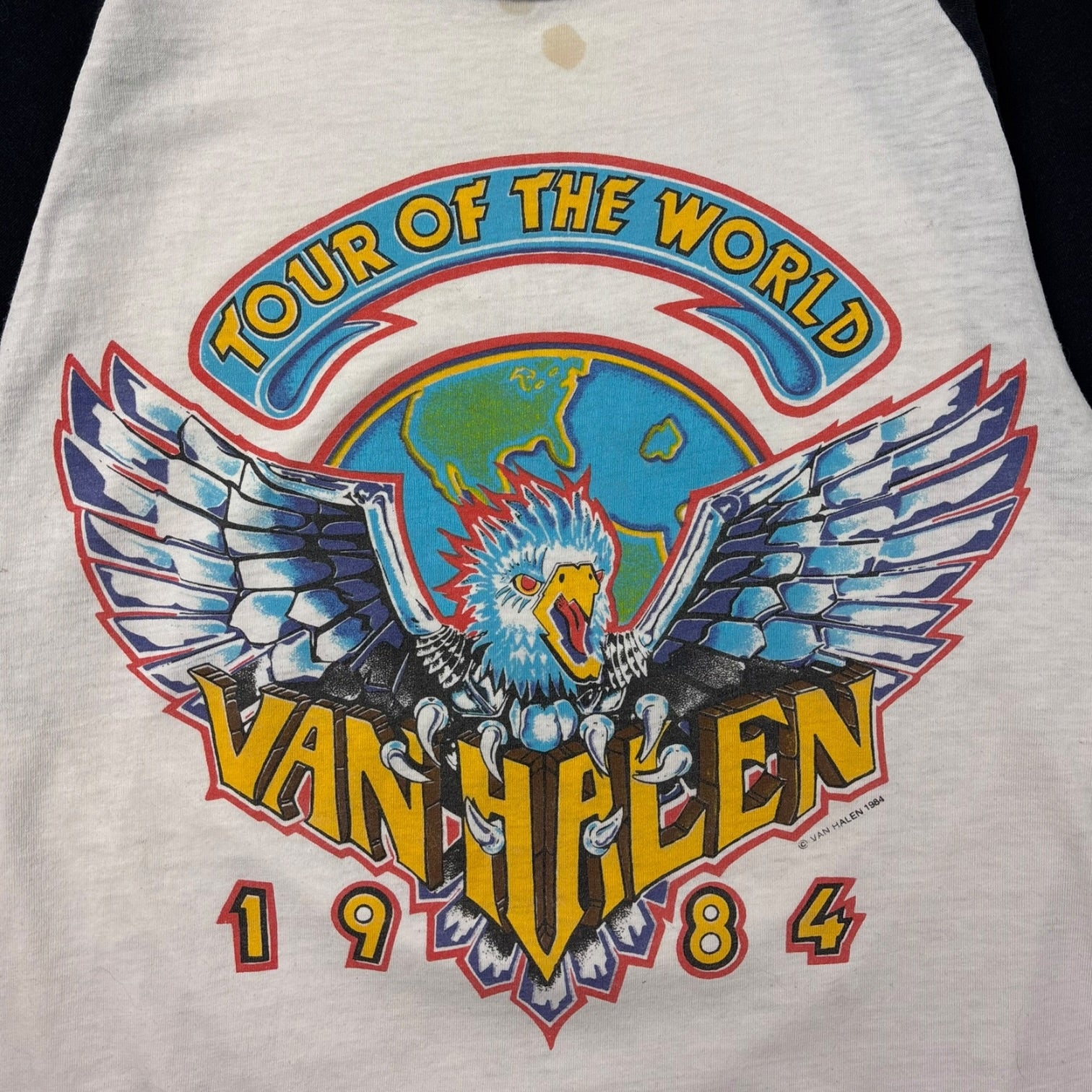 1984 Van Halen ‘Tour of the World’ L/S T-Shirt Black/White