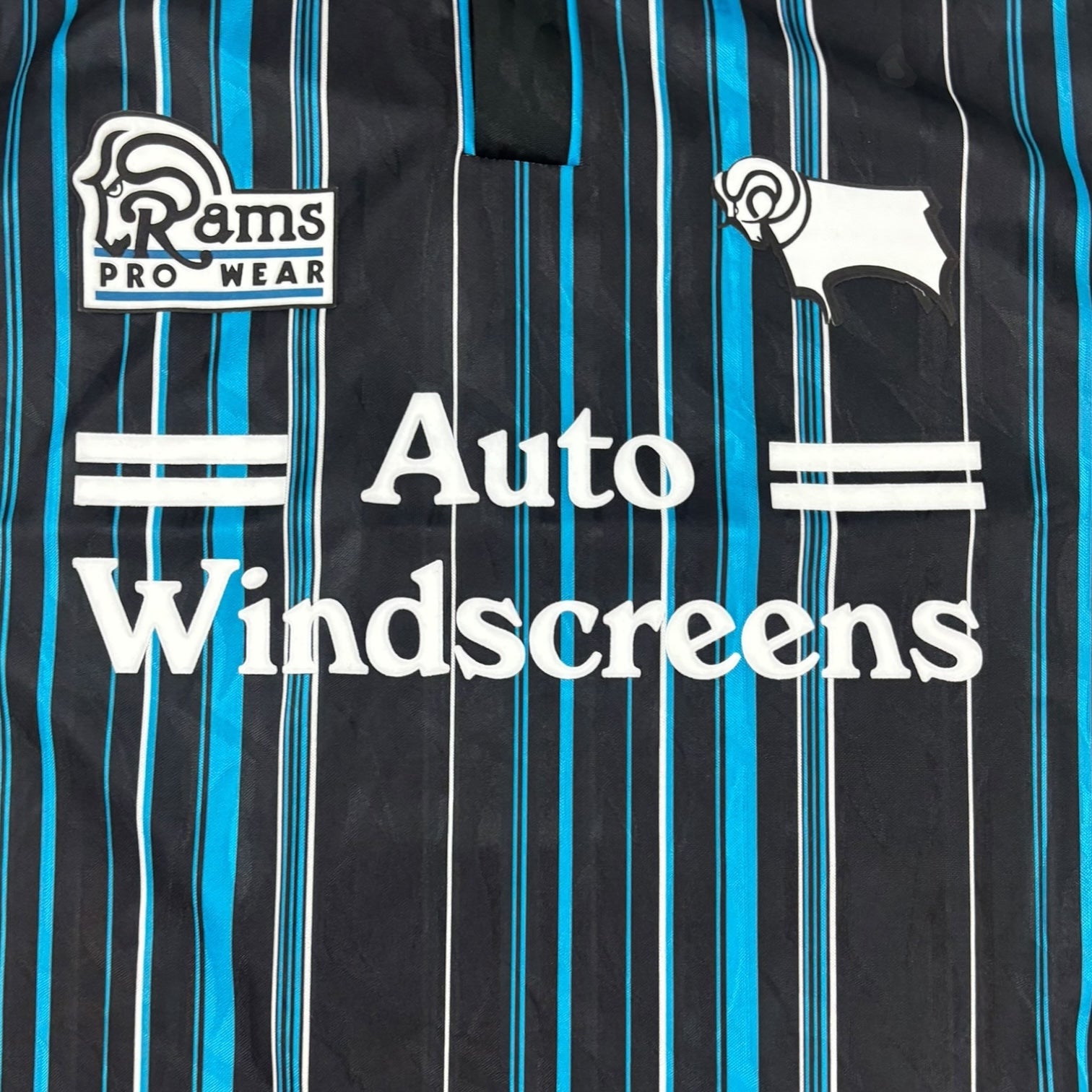 Vintage Derby County FC Rams Jersey Black/Blue